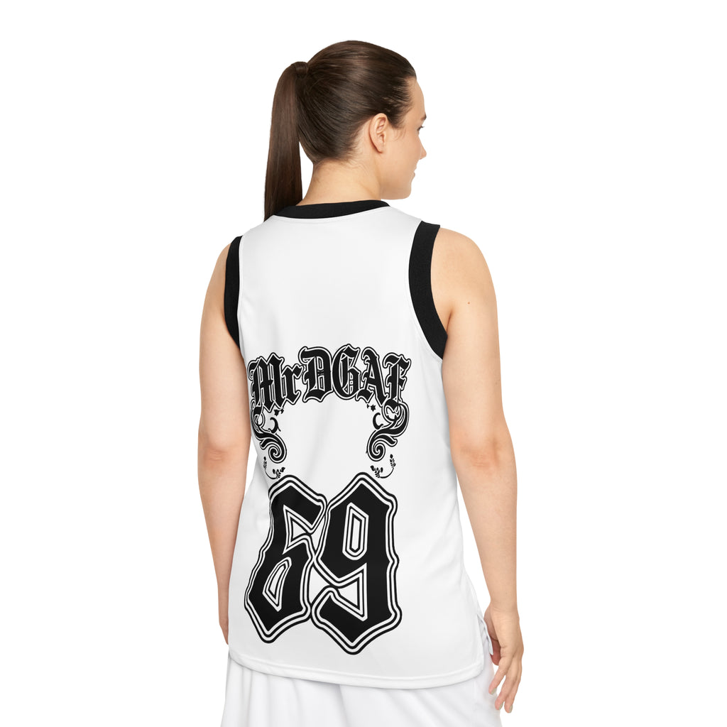 Basketball Jersey — Vintage Gothic "MrDgat 69" Number Tank