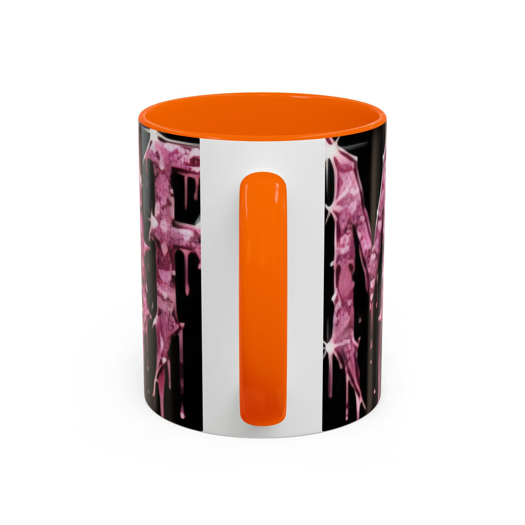 Dripping Pink Glitter Gothic Mug — Accent Coffee Cup (11/15oz)
