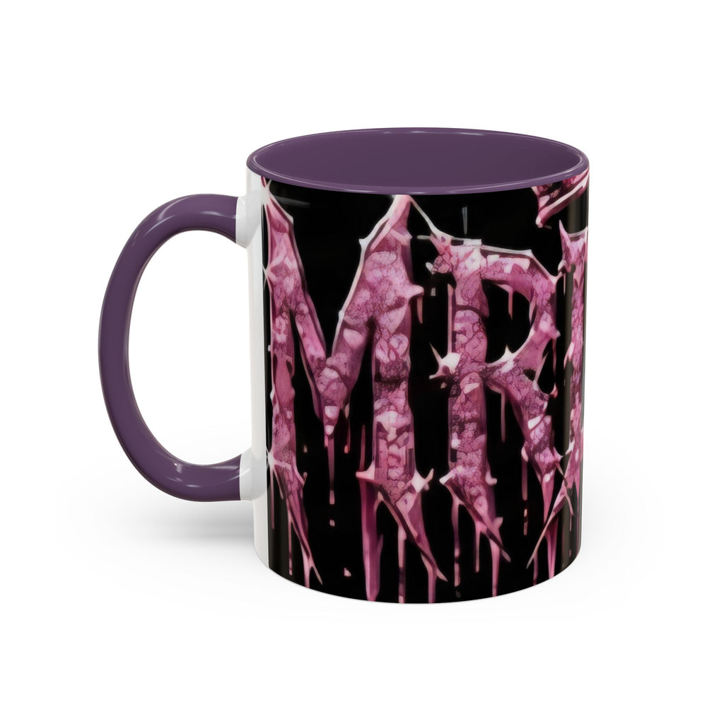 Dripping Pink Glitter Gothic Mug — Accent Coffee Cup (11/15oz)
