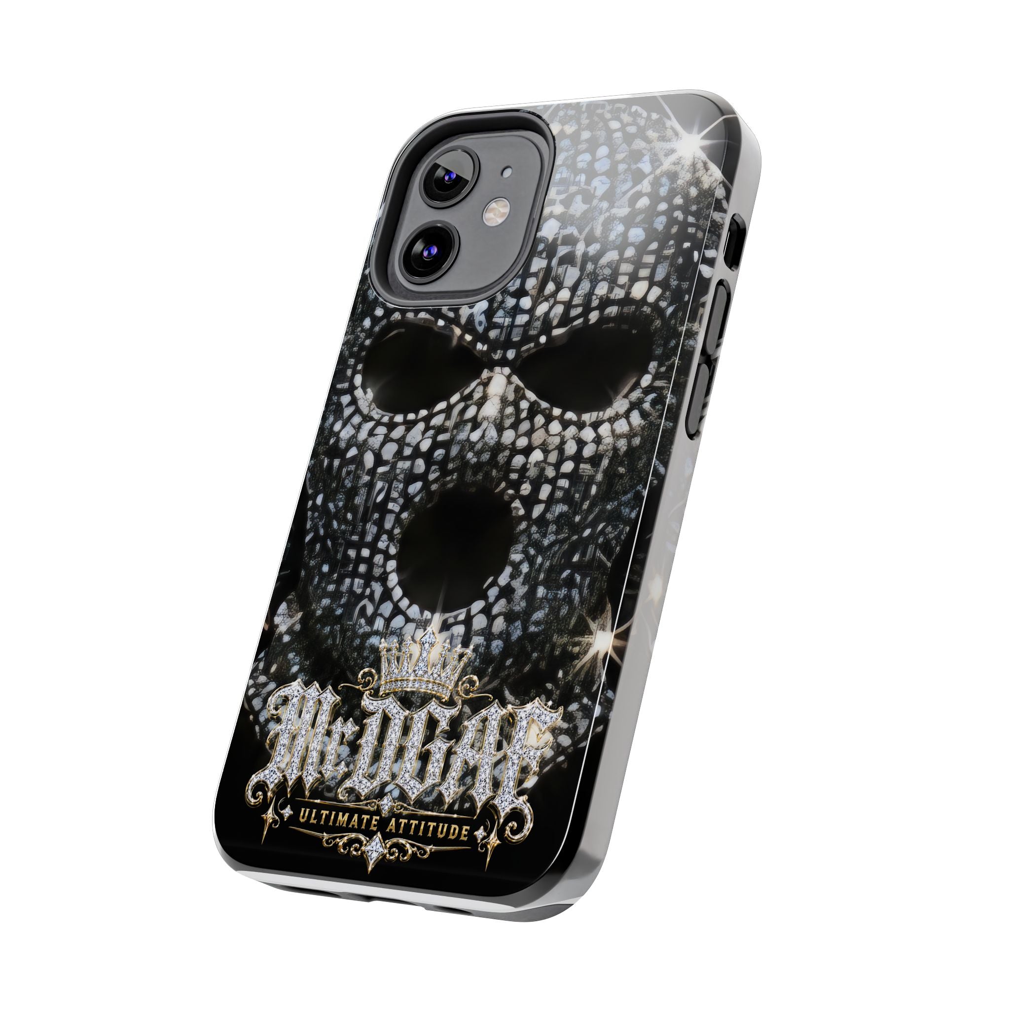 Skull Rhinestone Tough Phone Case — "Outlaw" Ultimate Attitude