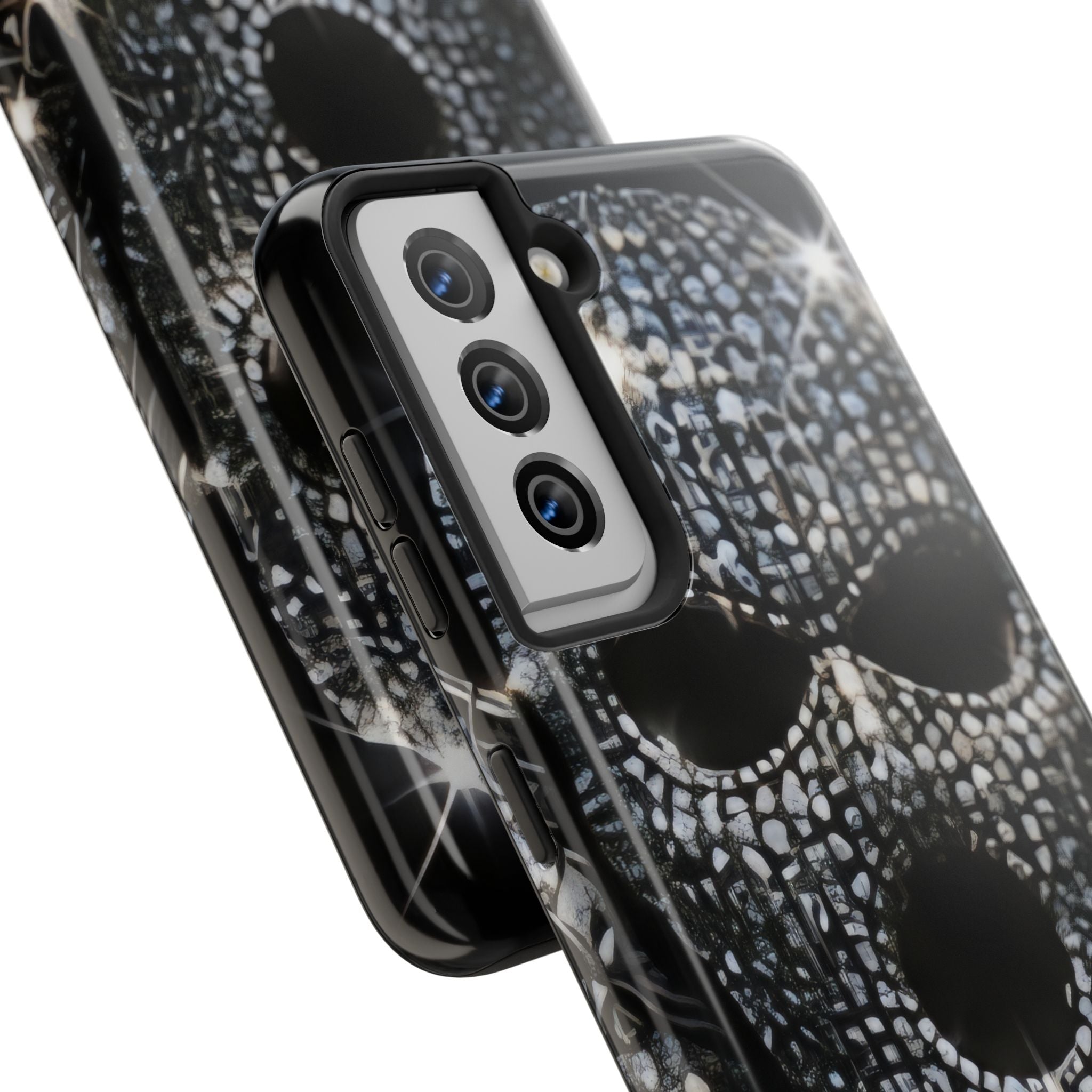 Skull Rhinestone Tough Phone Case — "Outlaw" Ultimate Attitude