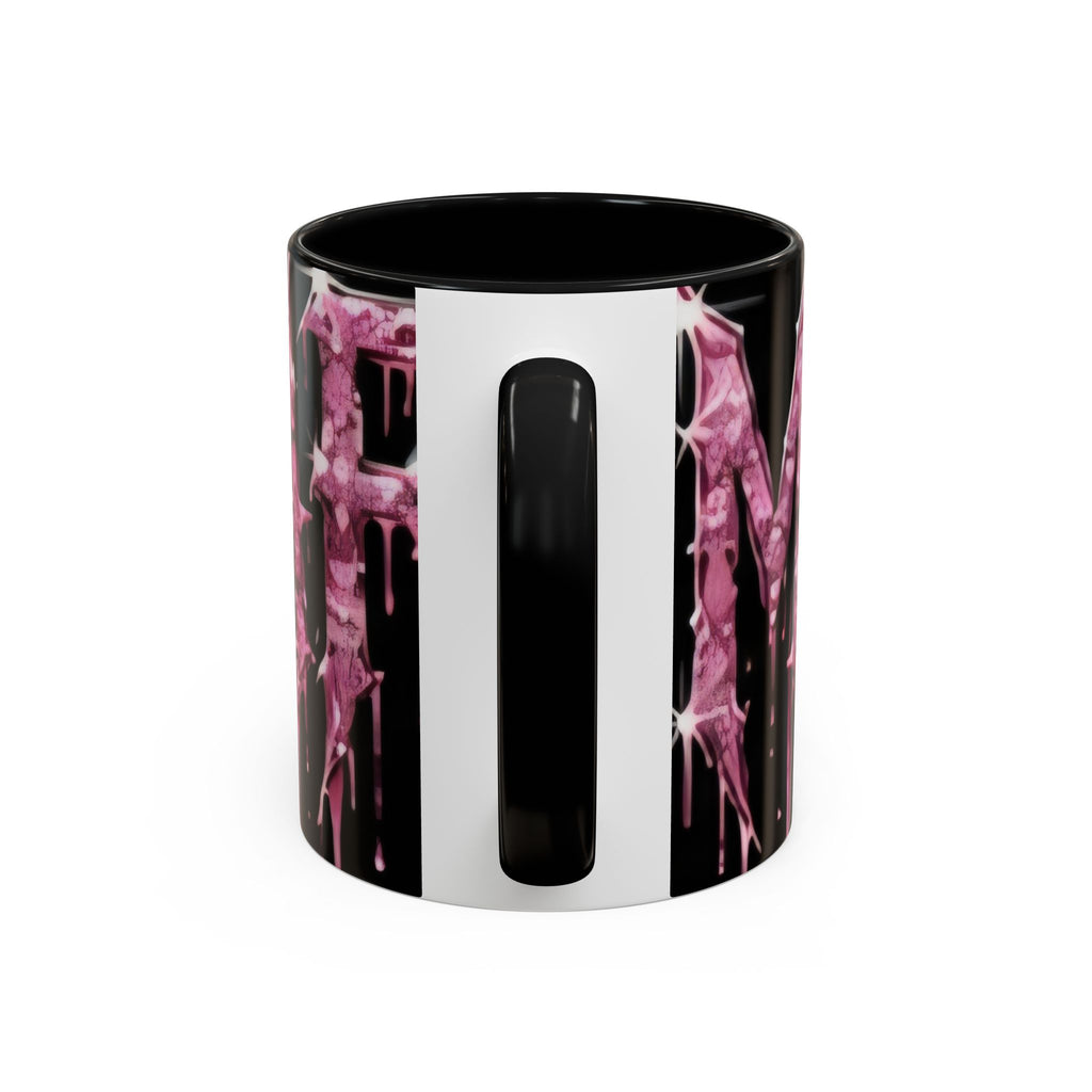 Dripping Pink Glitter Gothic Mug — Accent Coffee Cup (11/15oz)