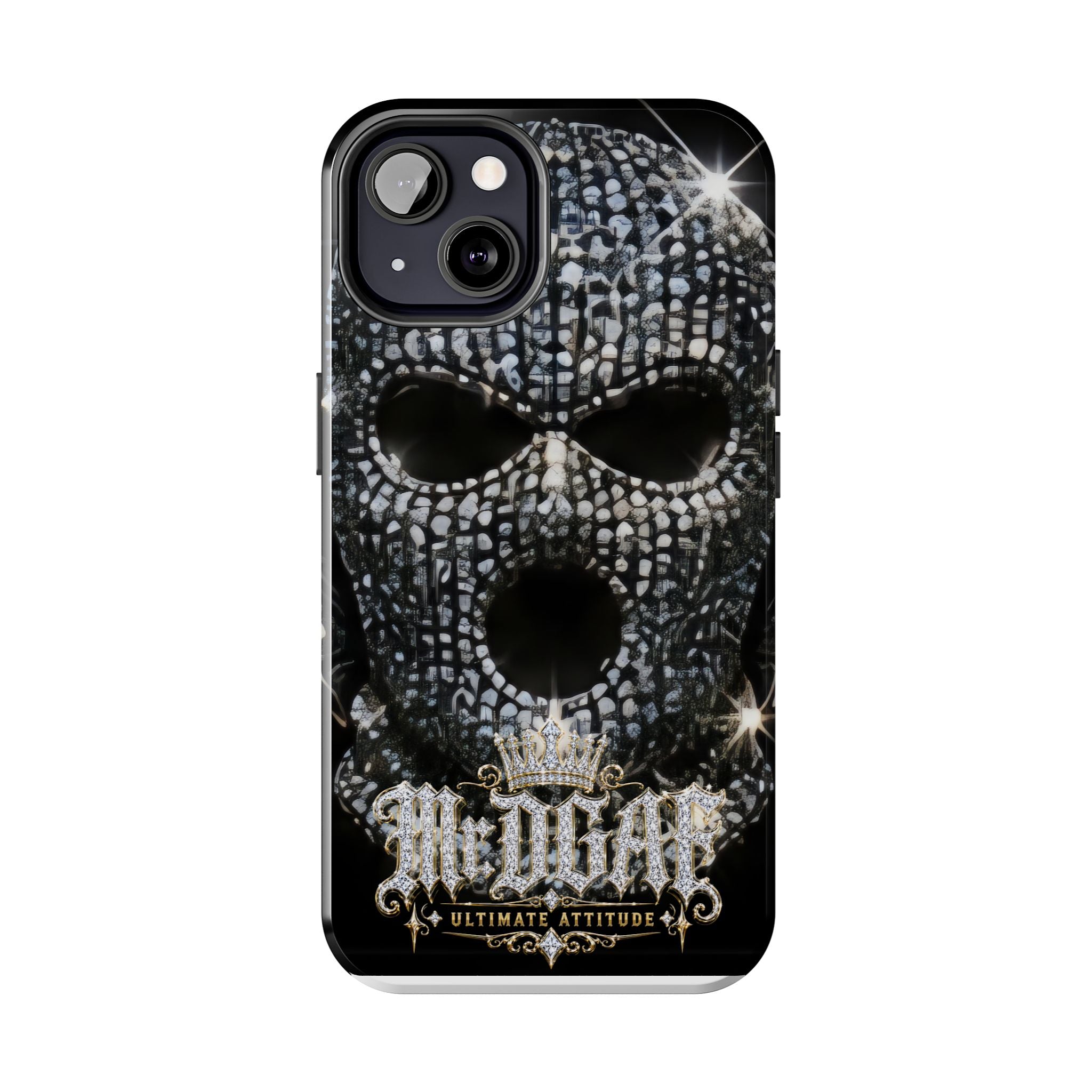 Skull Rhinestone Tough Phone Case — "Outlaw" Ultimate Attitude
