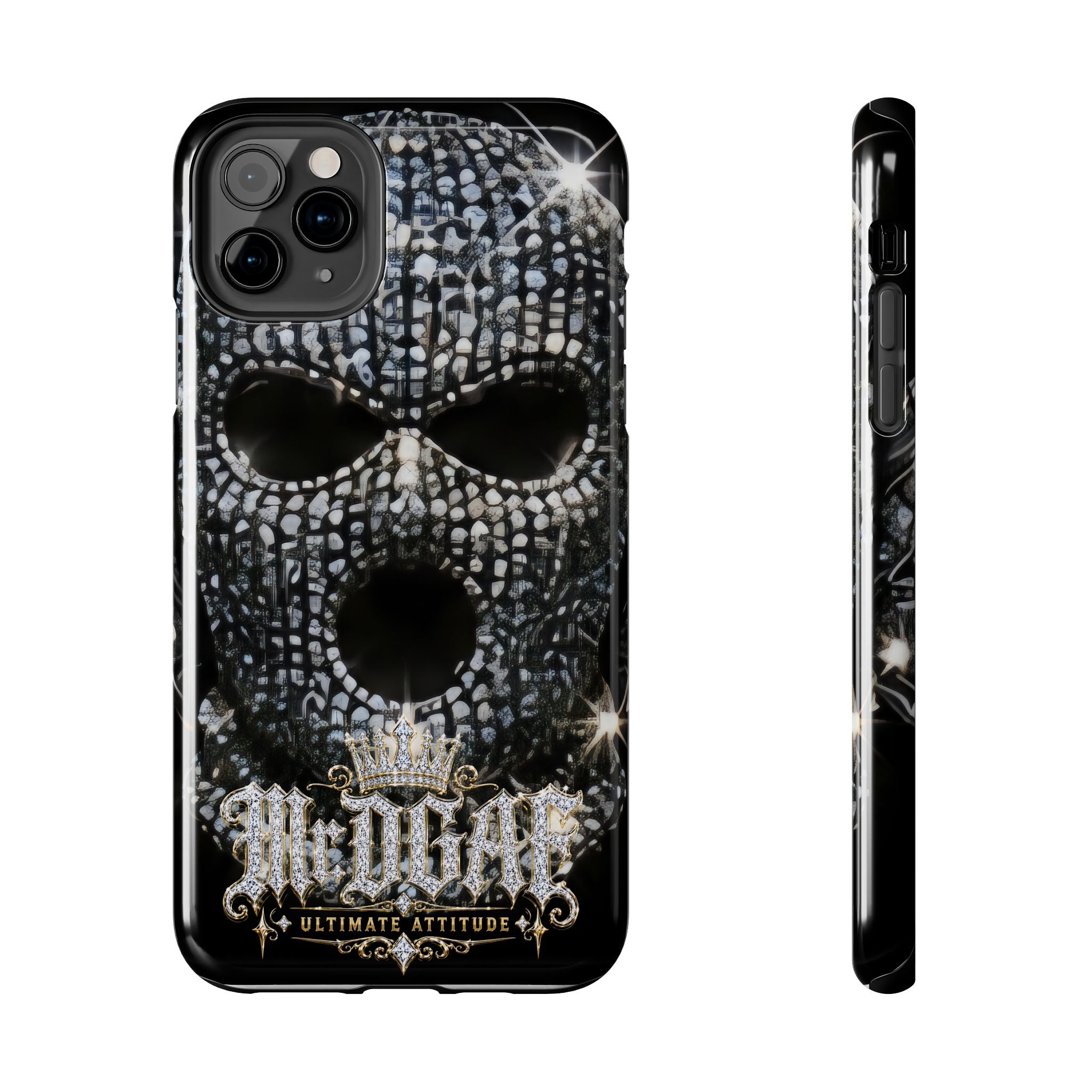 Skull Rhinestone Tough Phone Case — "Outlaw" Ultimate Attitude