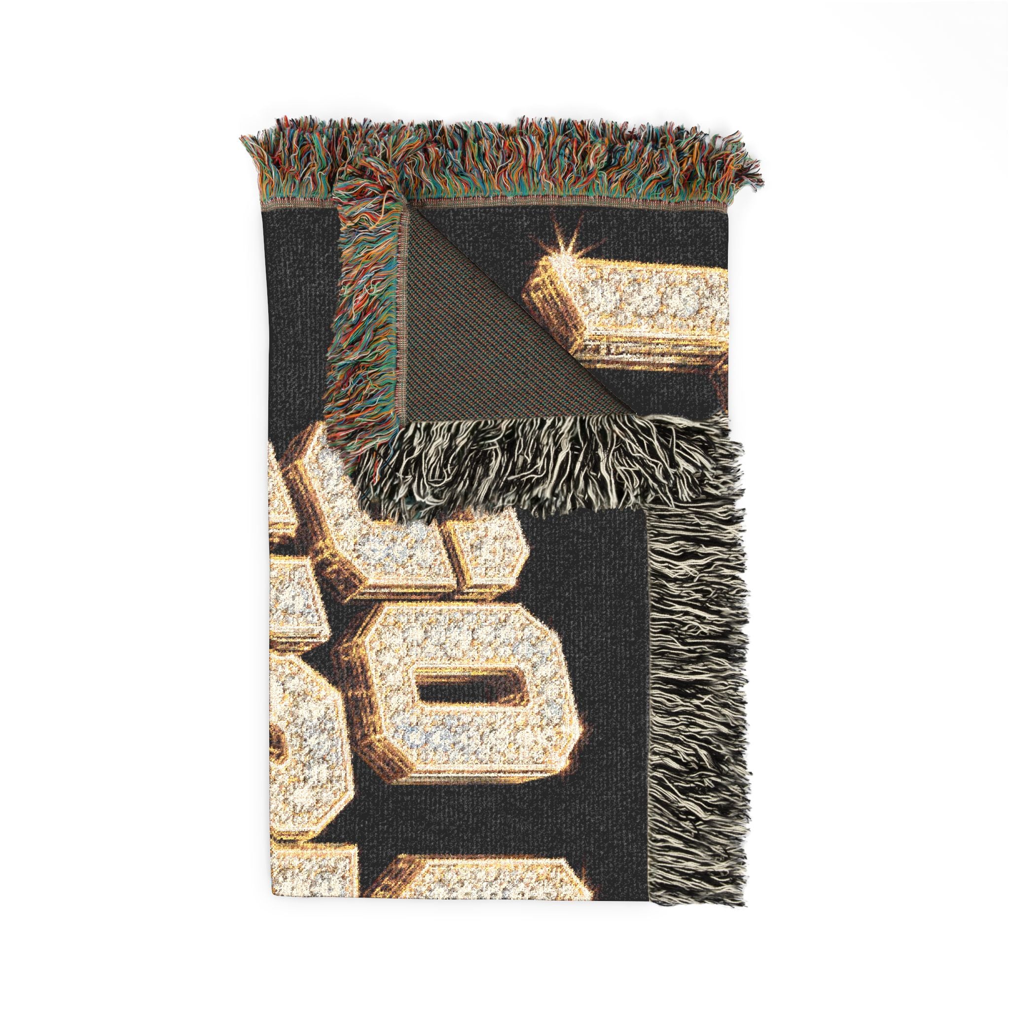 Woven Blanket — 'Go Get Fucked! No Apologies' Statement Throw