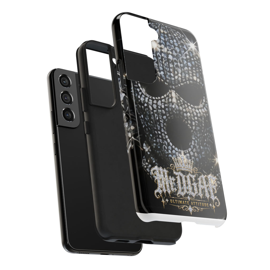 Skull Rhinestone Tough Phone Case — "Outlaw" Ultimate Attitude
