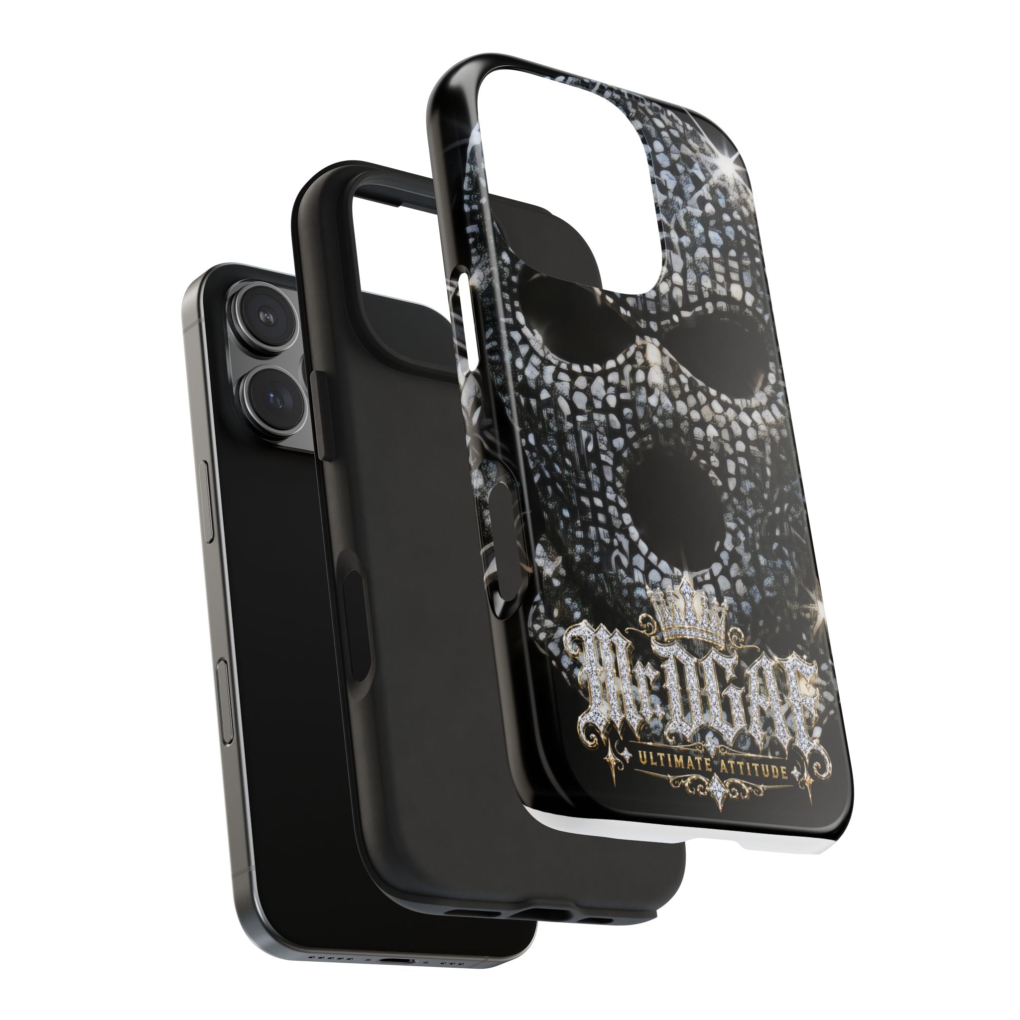Skull Rhinestone Tough Phone Case — "Outlaw" Ultimate Attitude