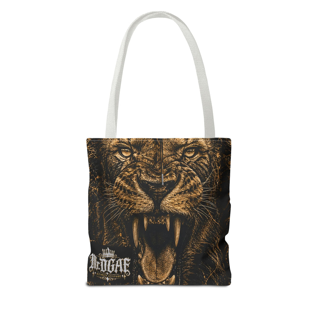 Roaring Lion Tote Bag – Vintage Fierce Animal Print Everyday Tote
