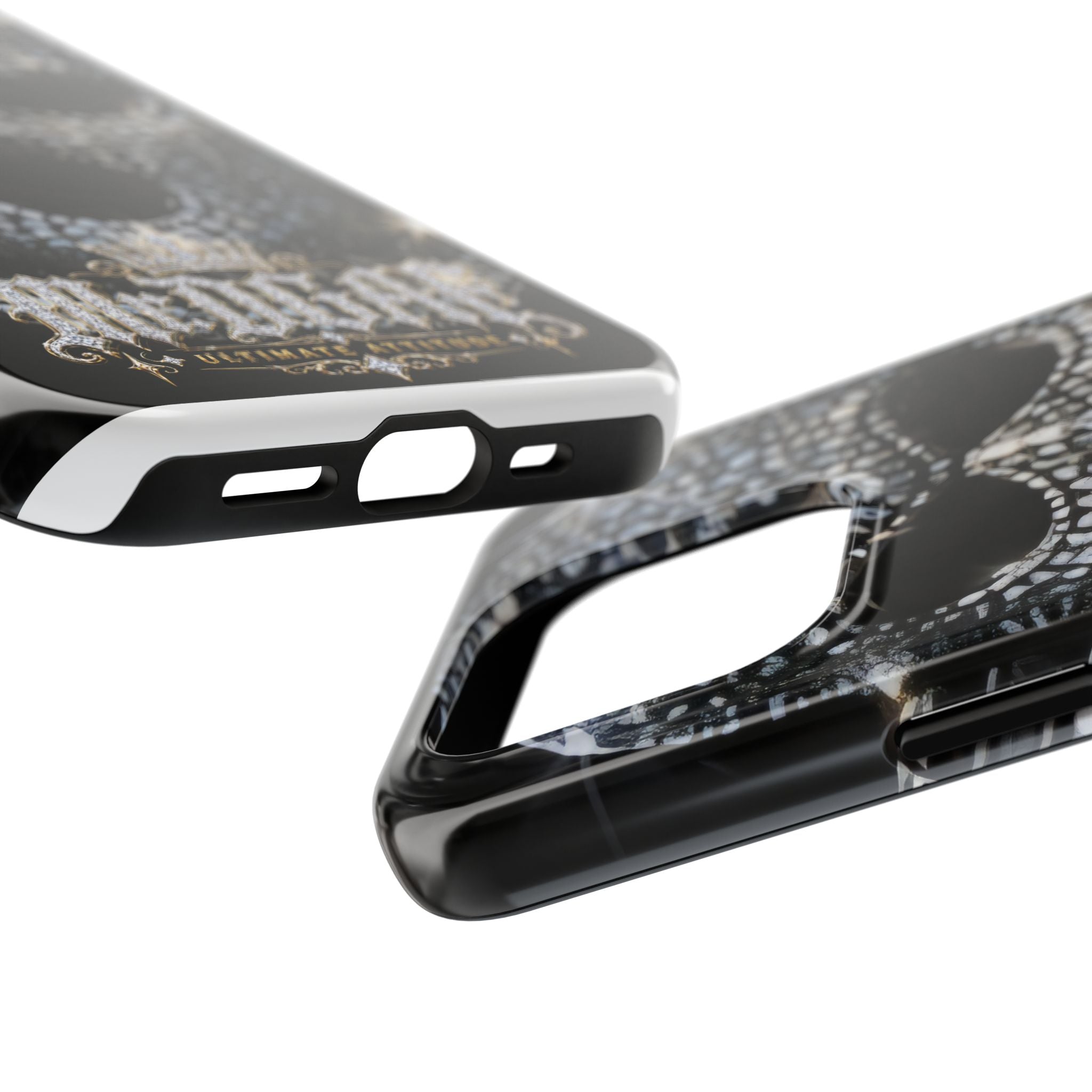 Skull Rhinestone Tough Phone Case — "Outlaw" Ultimate Attitude
