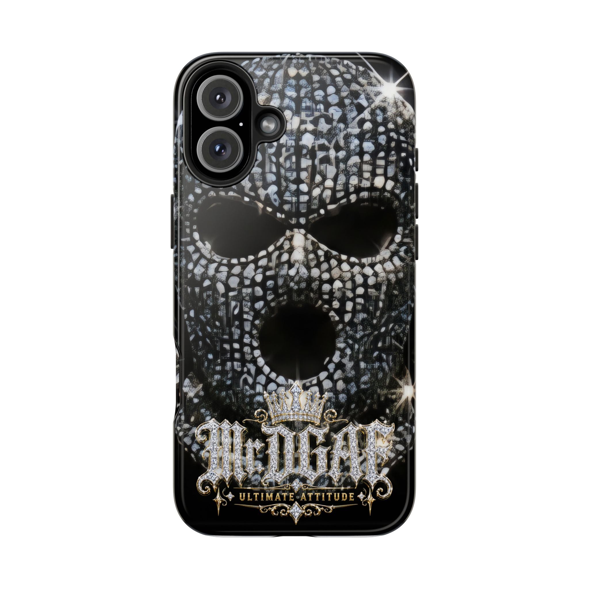 Skull Rhinestone Tough Phone Case — "Outlaw" Ultimate Attitude