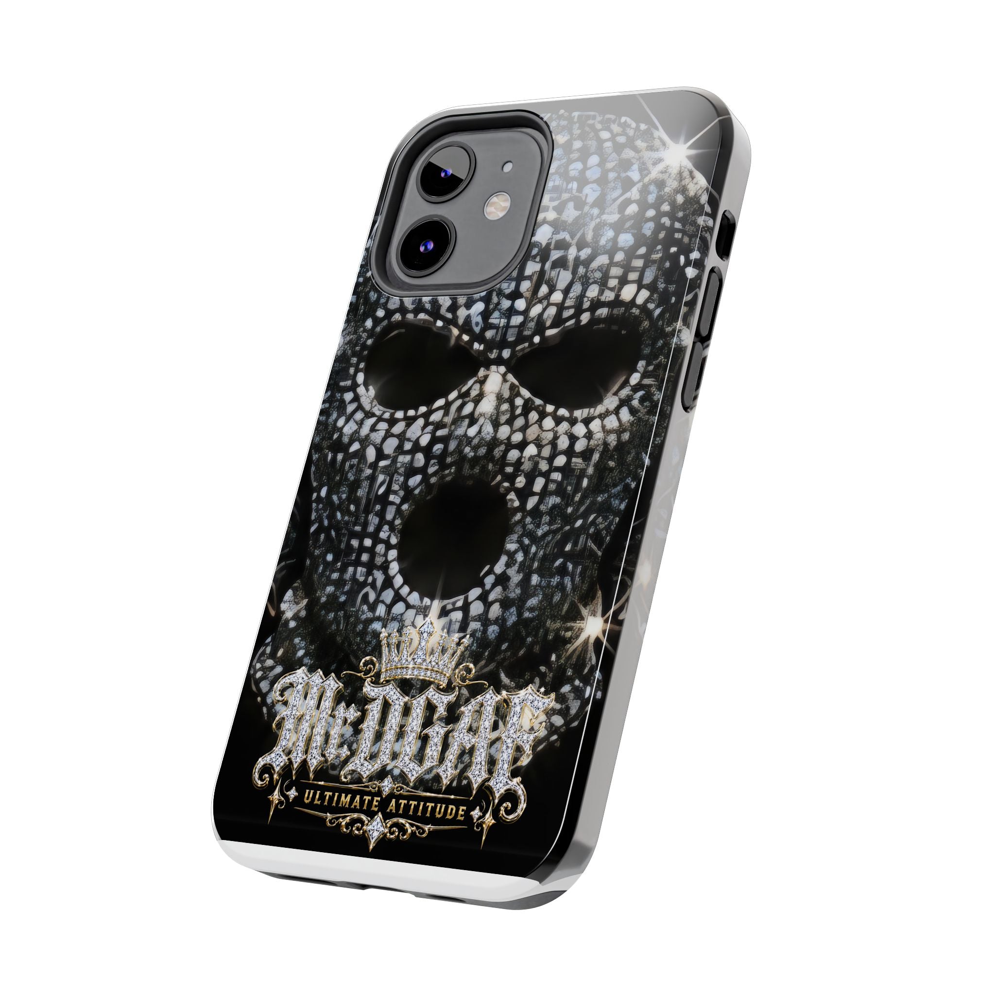 Skull Rhinestone Tough Phone Case — "Outlaw" Ultimate Attitude