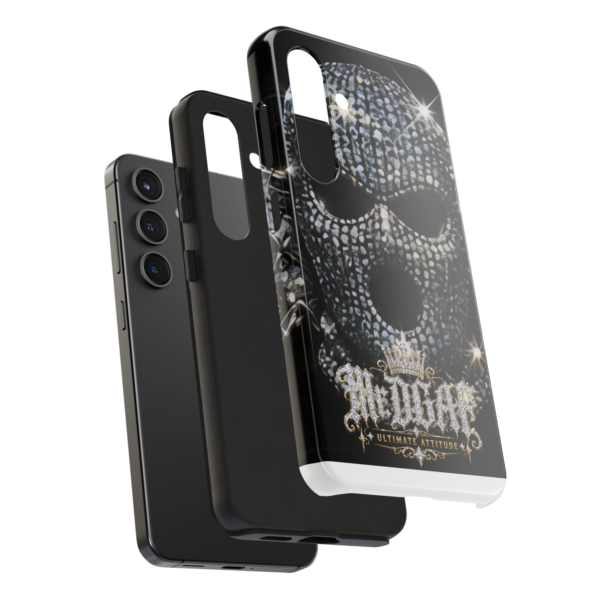 Skull Rhinestone Tough Phone Case — "Outlaw" Ultimate Attitude