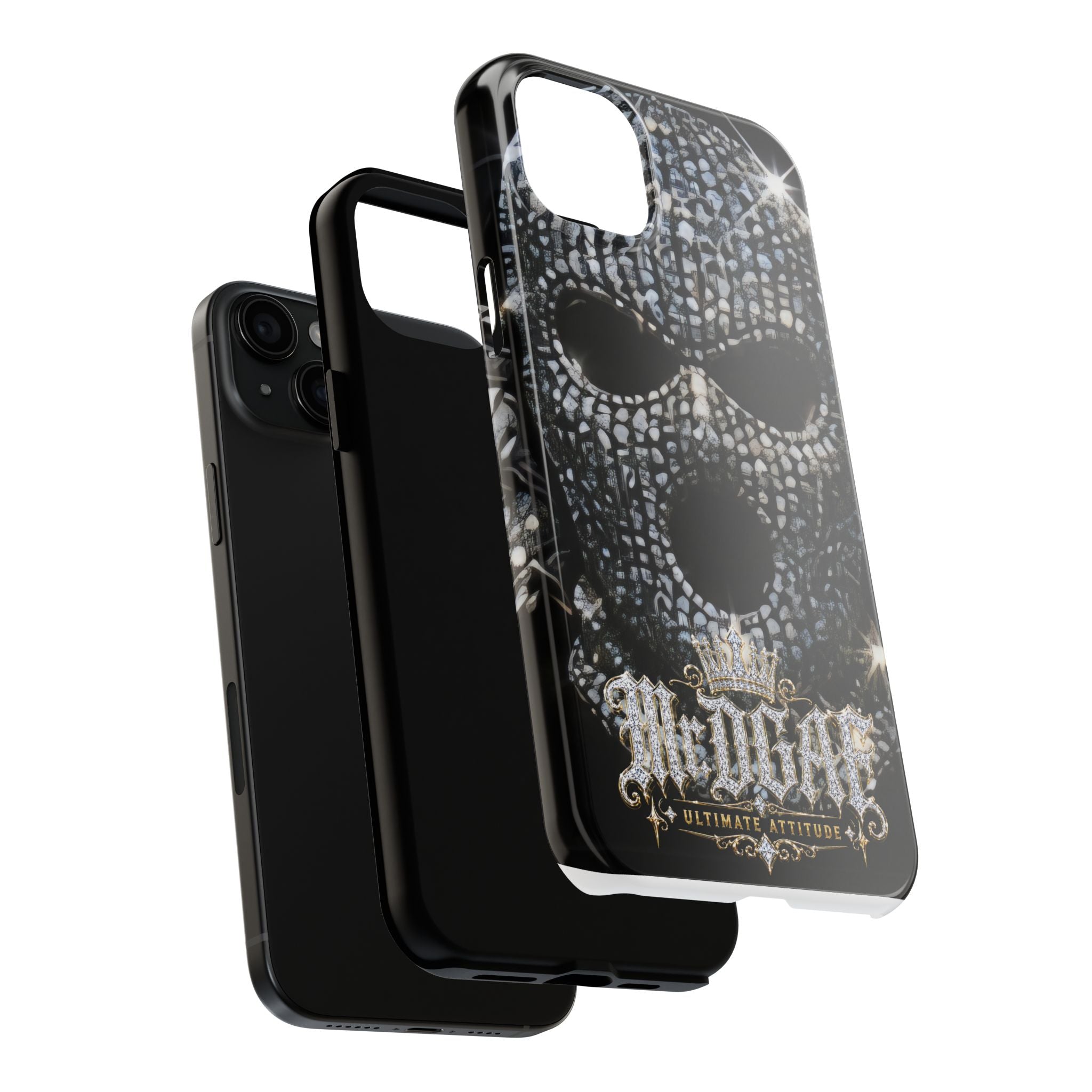 Skull Rhinestone Tough Phone Case — "Outlaw" Ultimate Attitude
