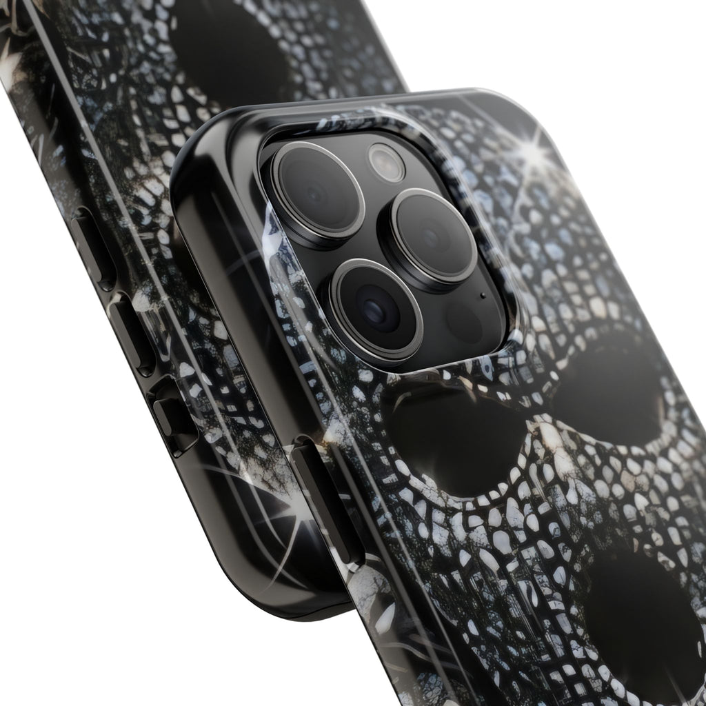 Skull Rhinestone Tough Phone Case — "Outlaw" Ultimate Attitude