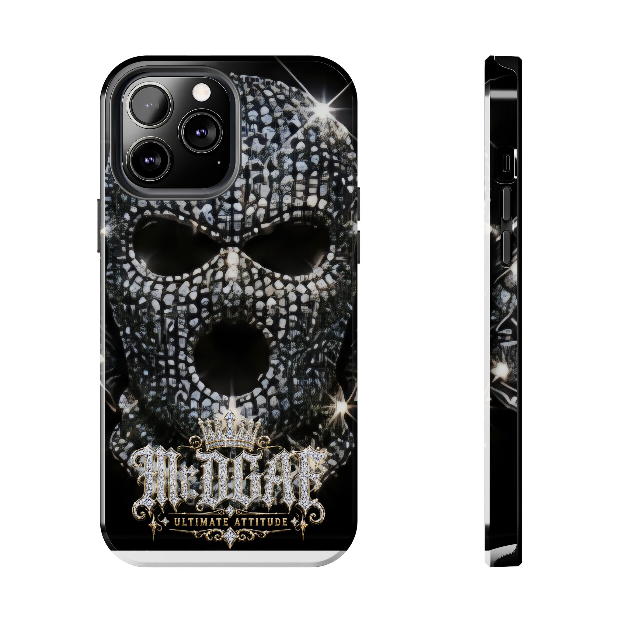Skull Rhinestone Tough Phone Case — "Outlaw" Ultimate Attitude