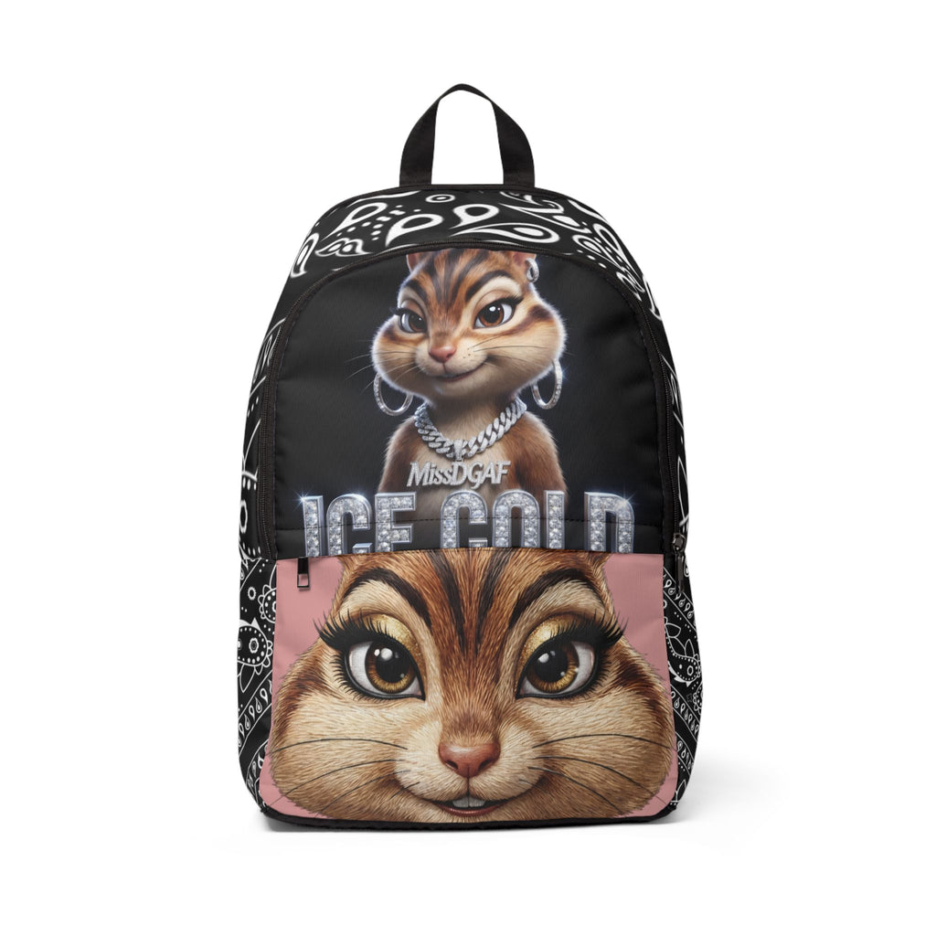Girls school bag Ice Cold Chipmunk Backpack — Cute Cartoon Animal School Bag with Bandana Design