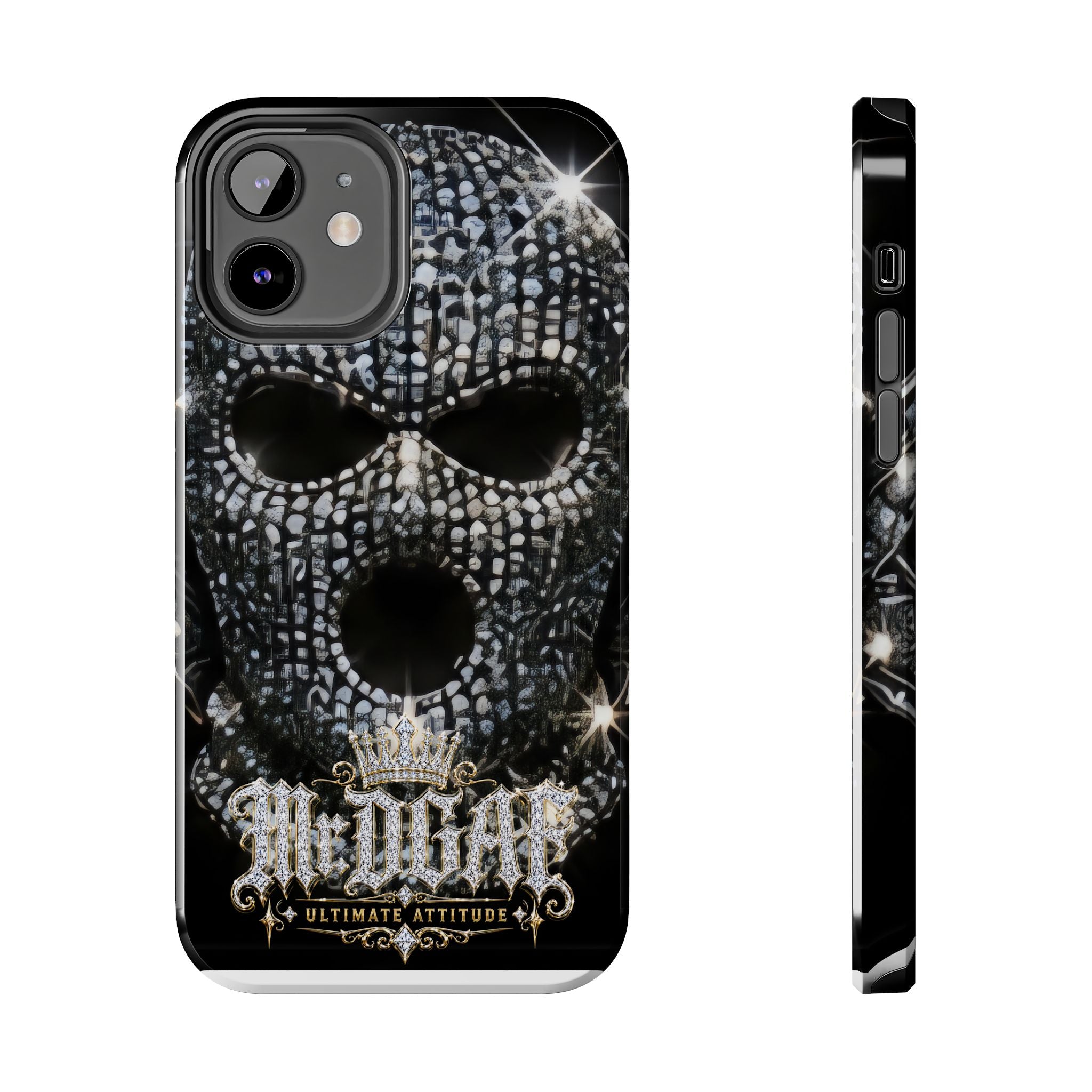 Skull Rhinestone Tough Phone Case — "Outlaw" Ultimate Attitude