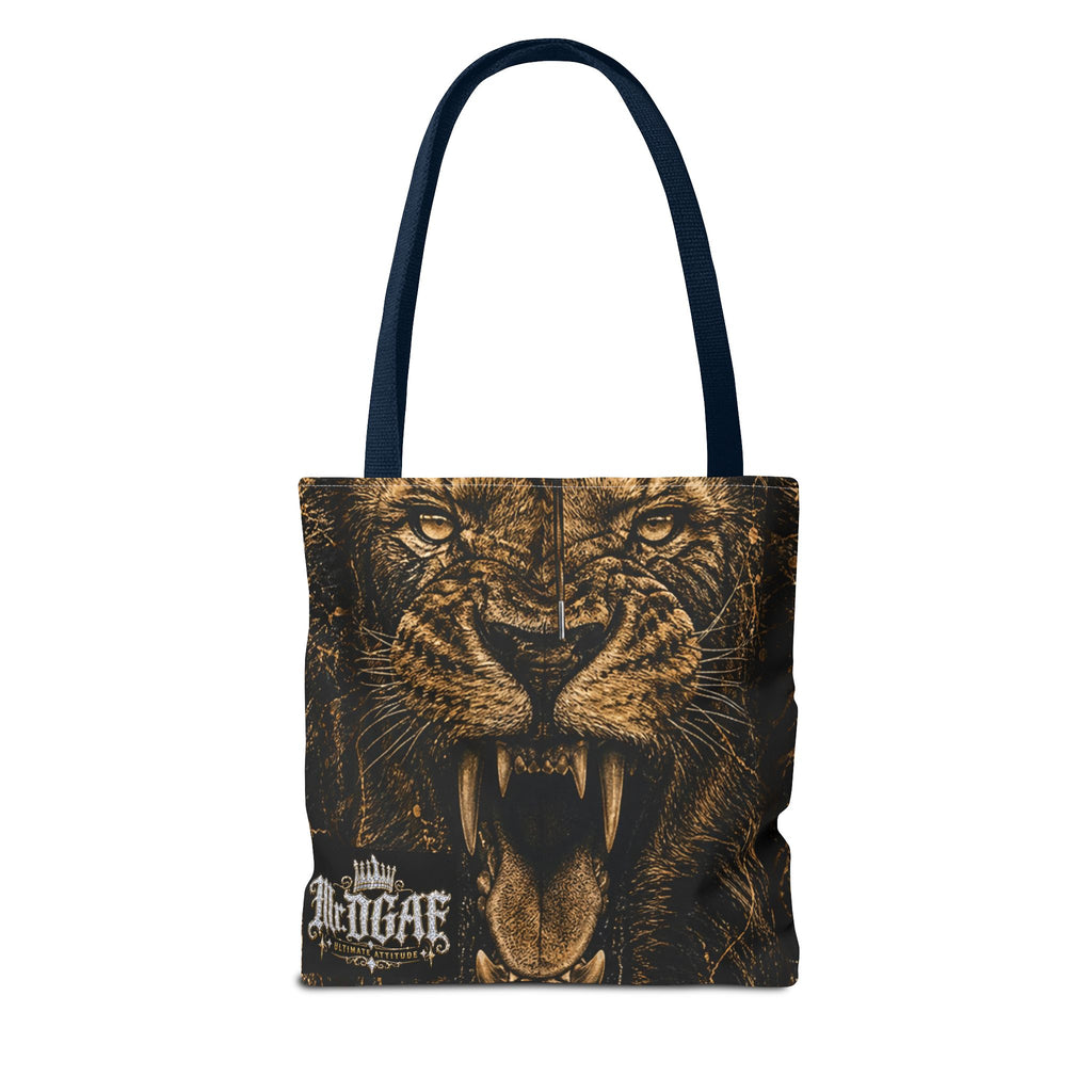 Roaring Lion Tote Bag – Vintage Fierce Animal Print Everyday Tote