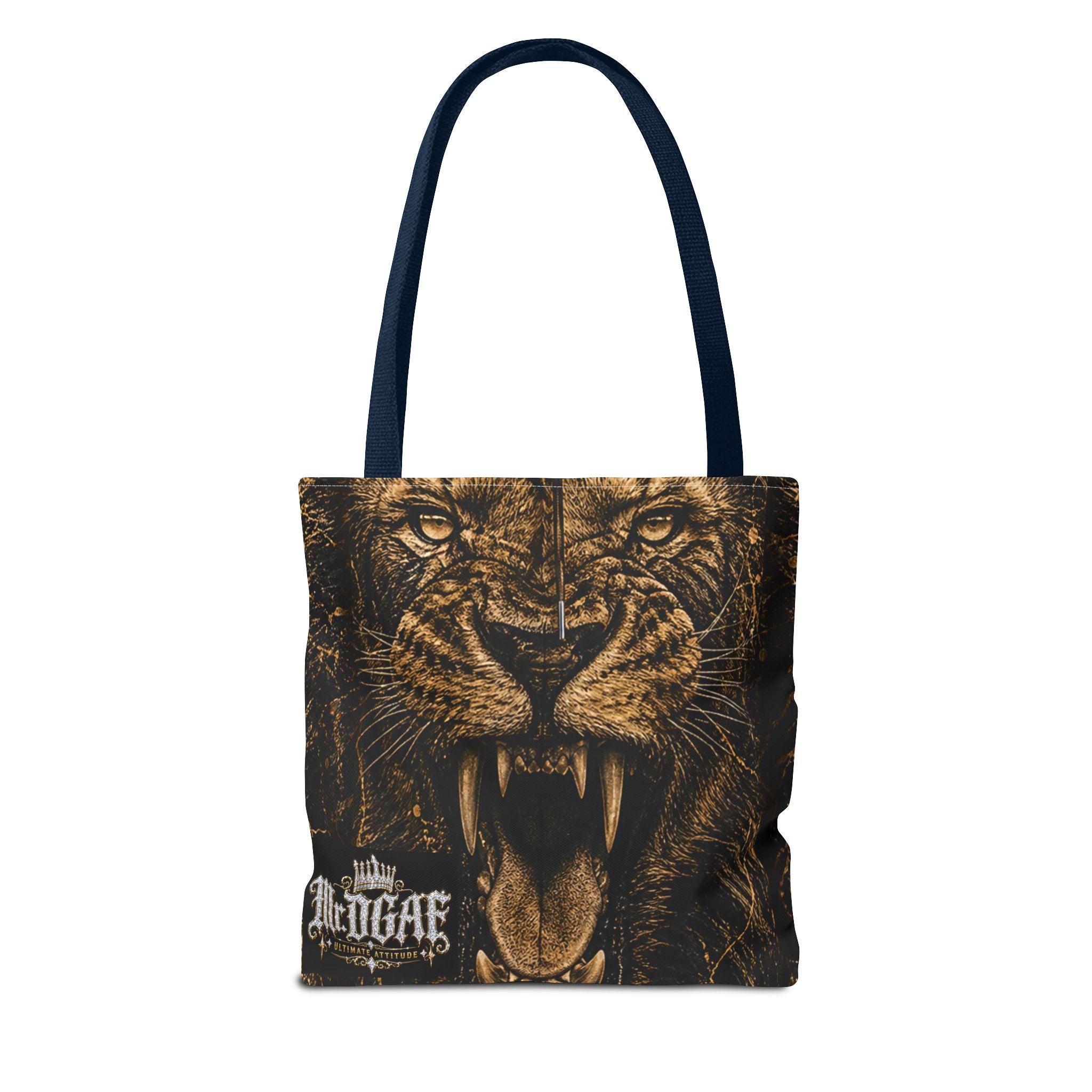 Roaring Lion Tote Bag – Vintage Fierce Animal Print Everyday Tote