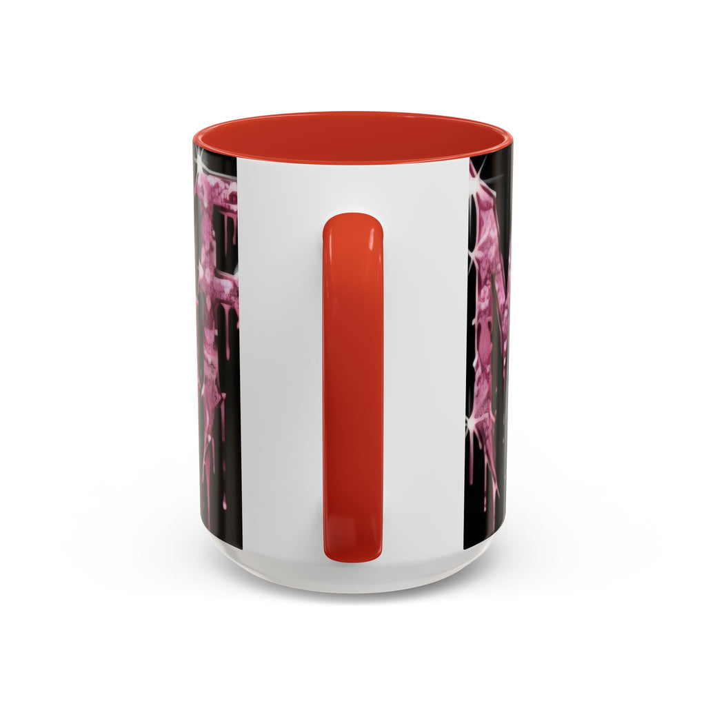Dripping Pink Glitter Gothic Mug — Accent Coffee Cup (11/15oz)