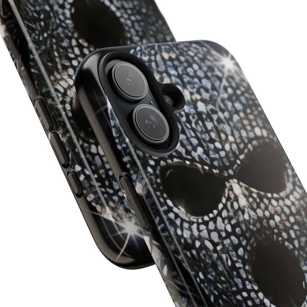 Skull Rhinestone Tough Phone Case — "Outlaw" Ultimate Attitude