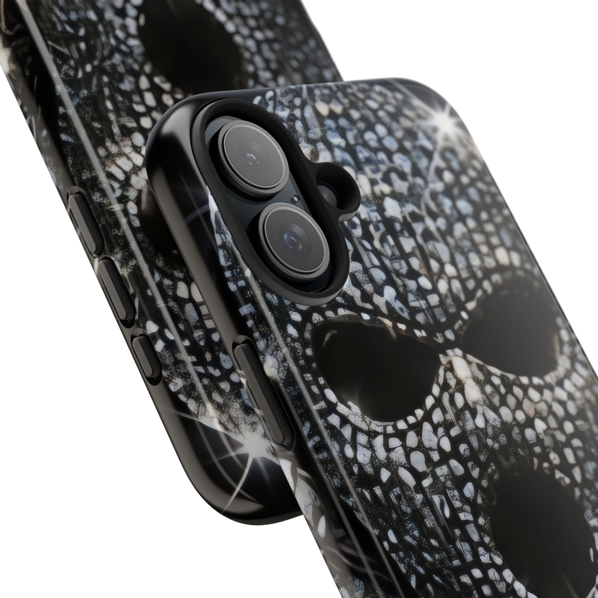 Skull Rhinestone Tough Phone Case — "Outlaw" Ultimate Attitude
