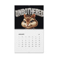 2026 'Unbothered' Wall Calendar — Funny Chipmunk / Mr. DGAF Monthly Calendar