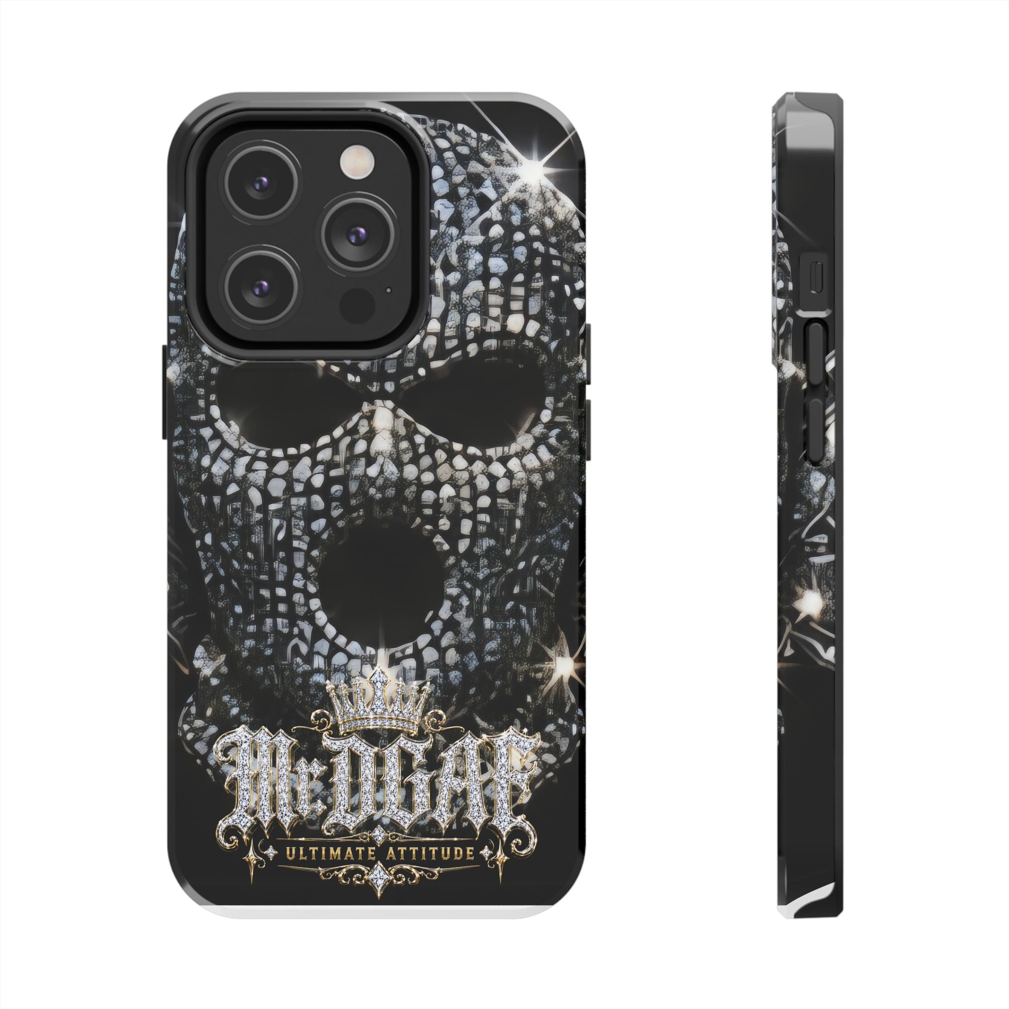 Skull Rhinestone Tough Phone Case — "Outlaw" Ultimate Attitude