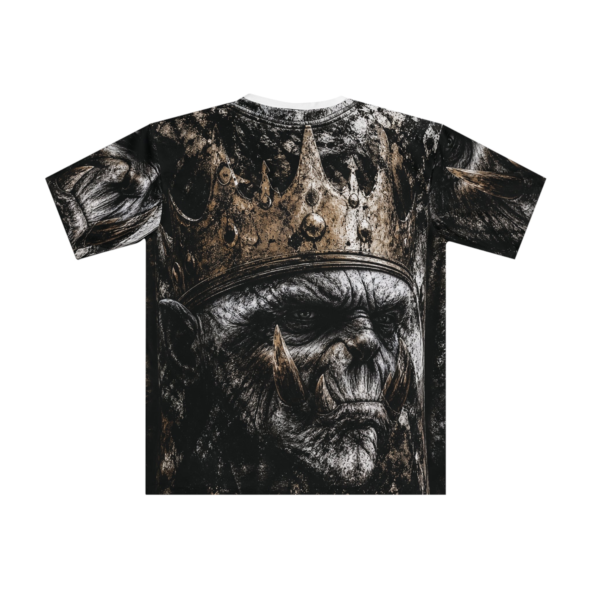Men's Graphic T-Shirt — 'Mr. Dope' Crowned Gorilla All-Over Print