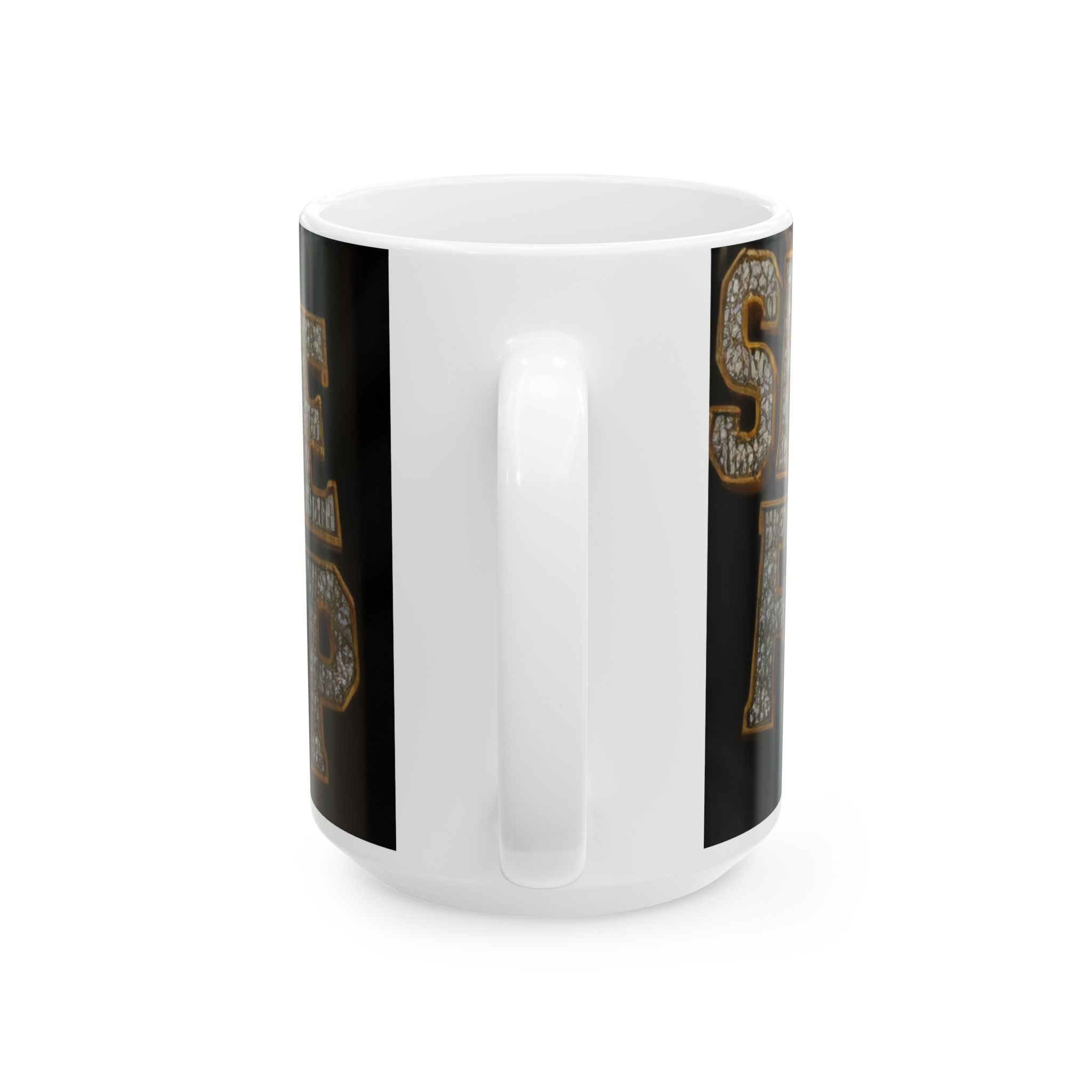 Ceramic Mug — “Butt Looks Good” Bling Text Coffee Mug (11oz, 15oz)