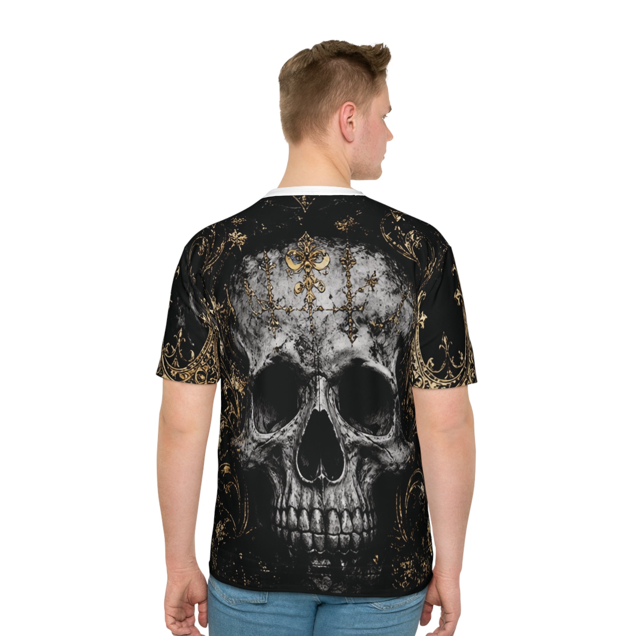 Skull Gothic Tee — "Medusa Ultimate Attitude" All-Over Print T-Shirt