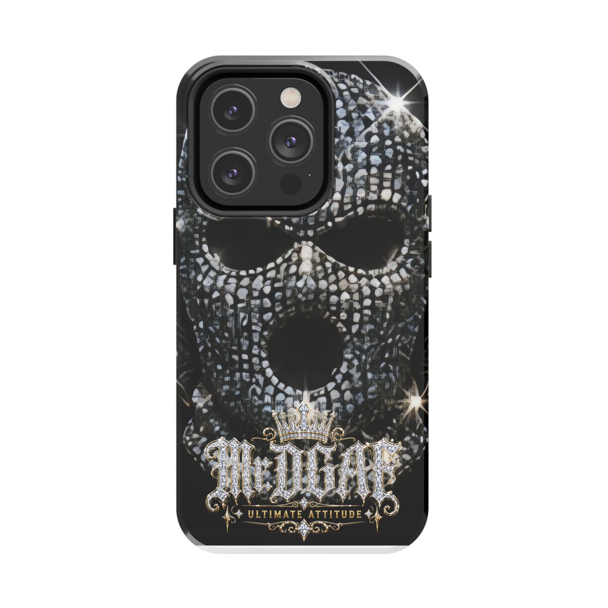 Skull Rhinestone Tough Phone Case — "Outlaw" Ultimate Attitude