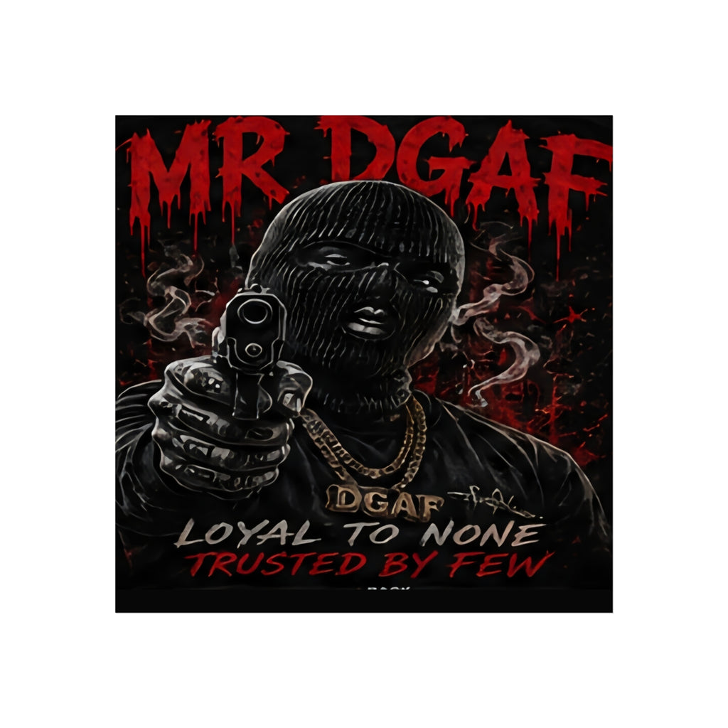 Fine Art Poster — 'Loyal to None' Masked Gunman Dark Urban Art Print