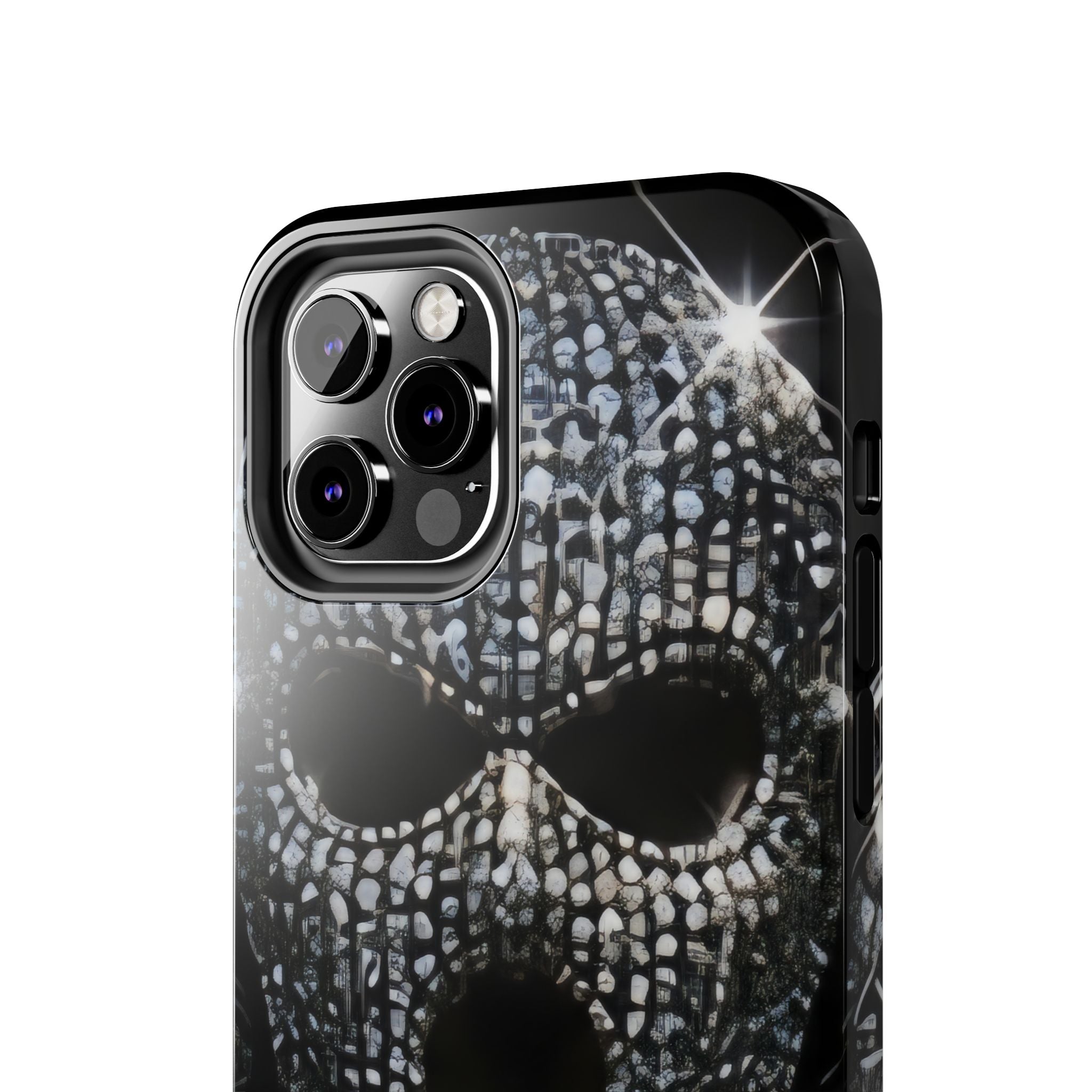 Skull Rhinestone Tough Phone Case — "Outlaw" Ultimate Attitude