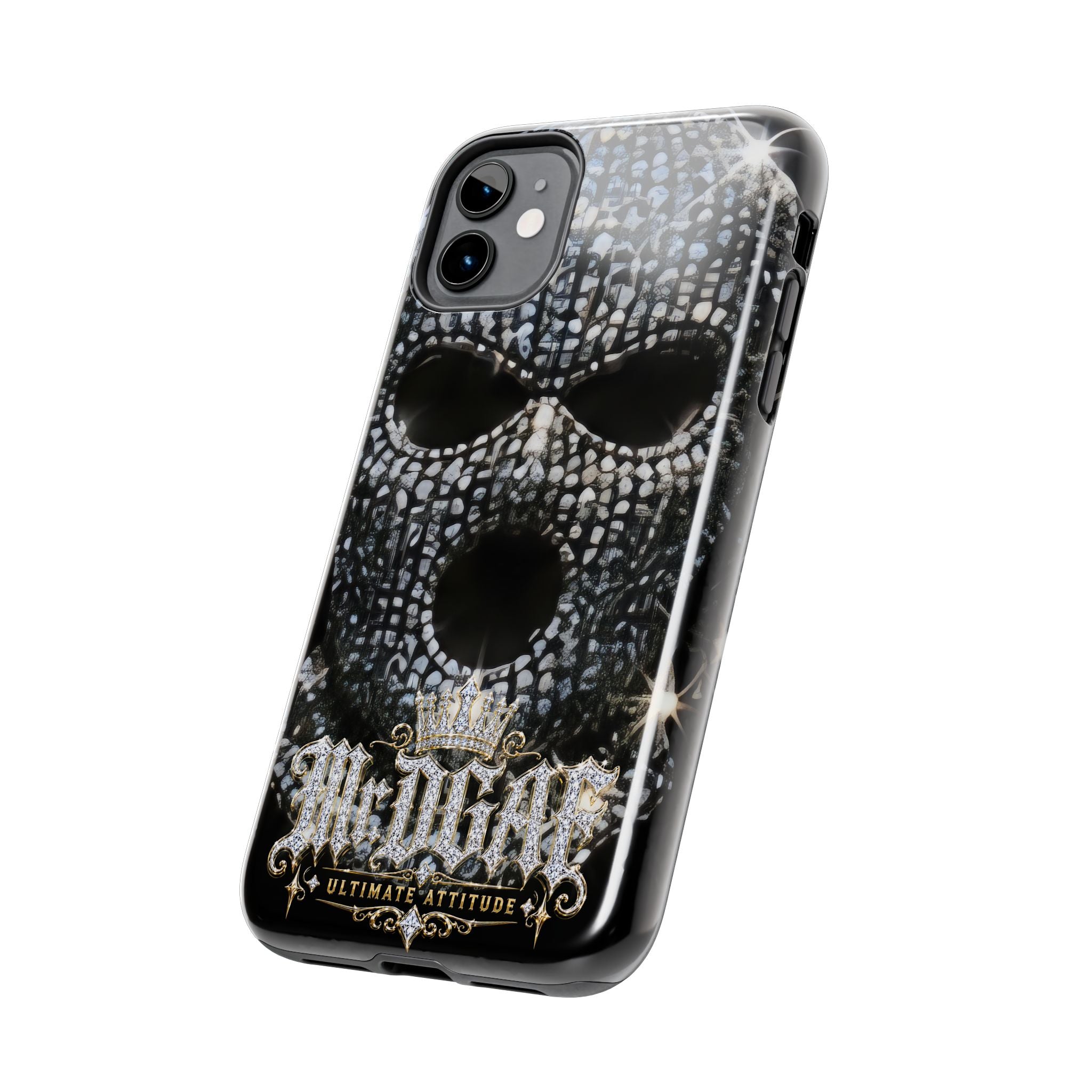 Skull Rhinestone Tough Phone Case — "Outlaw" Ultimate Attitude