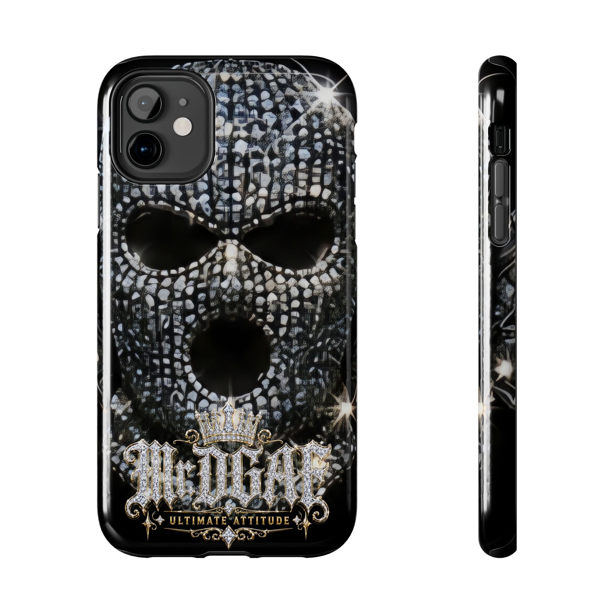 Skull Rhinestone Tough Phone Case — "Outlaw" Ultimate Attitude