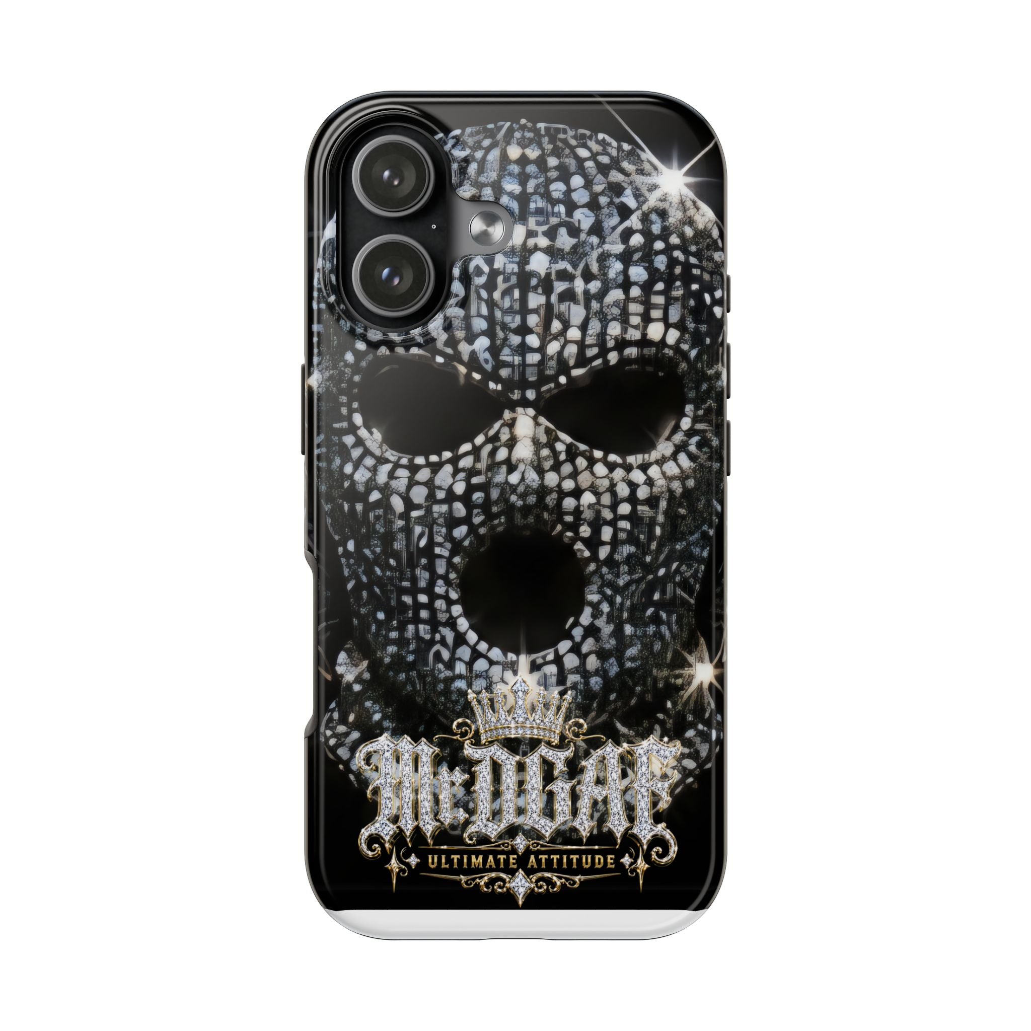 Skull Rhinestone Tough Phone Case — "Outlaw" Ultimate Attitude