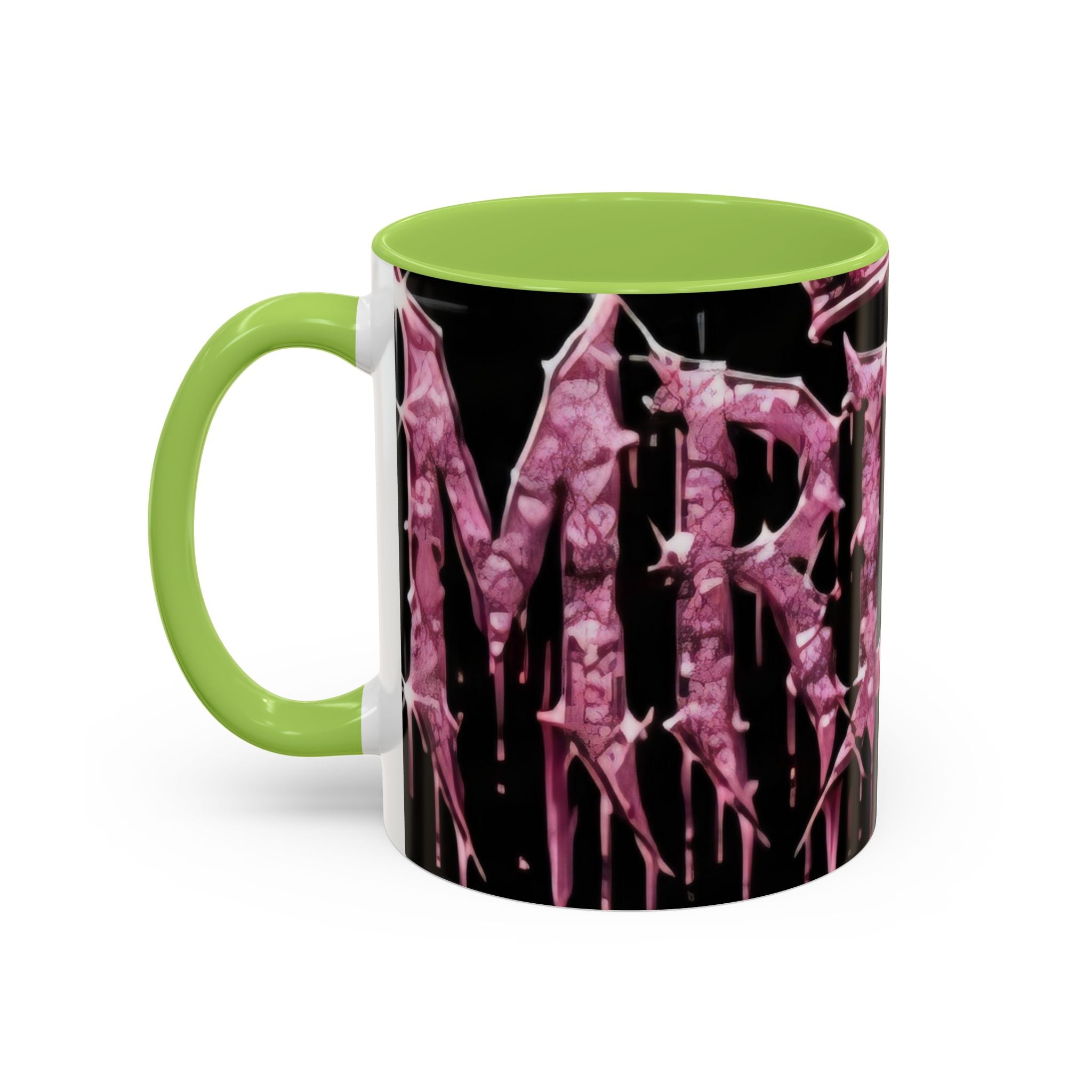 Dripping Pink Glitter Gothic Mug — Accent Coffee Cup (11/15oz)