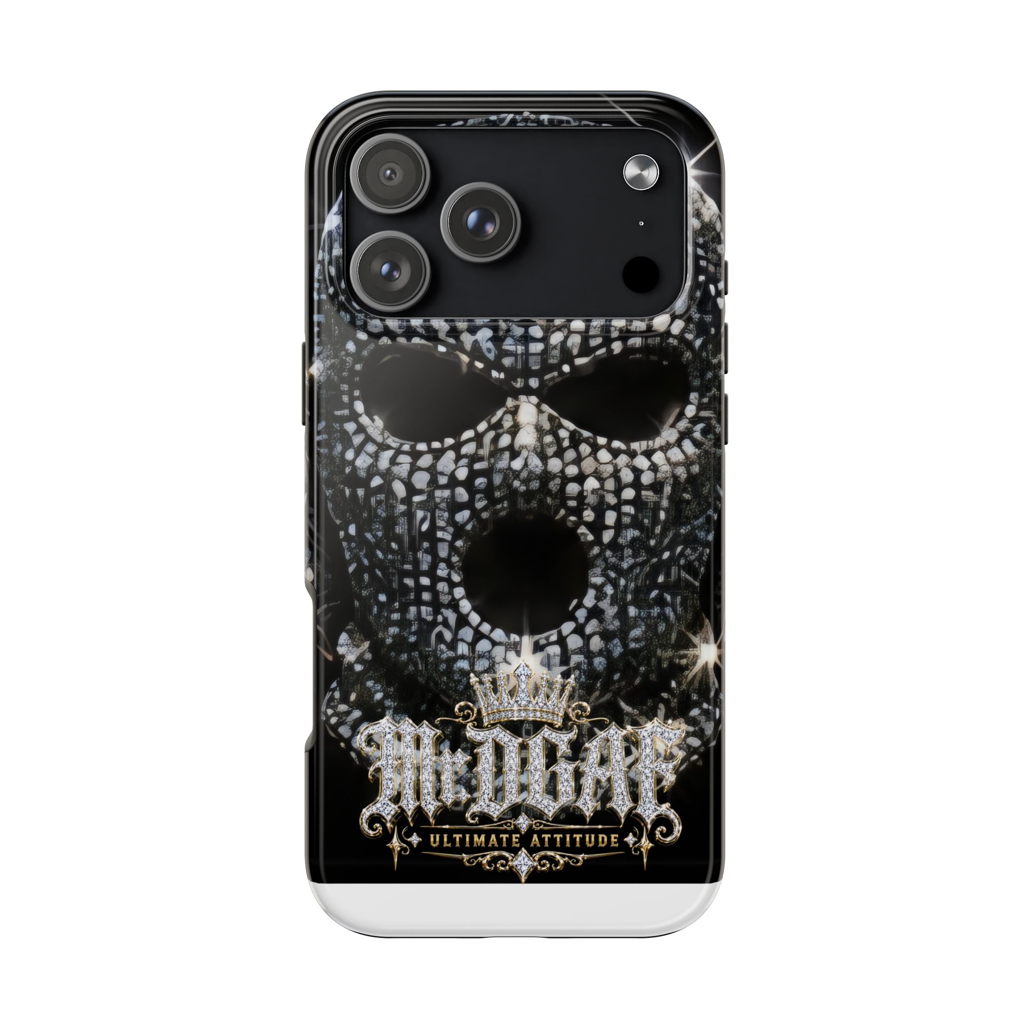 Skull Rhinestone Tough Phone Case — "Outlaw" Ultimate Attitude