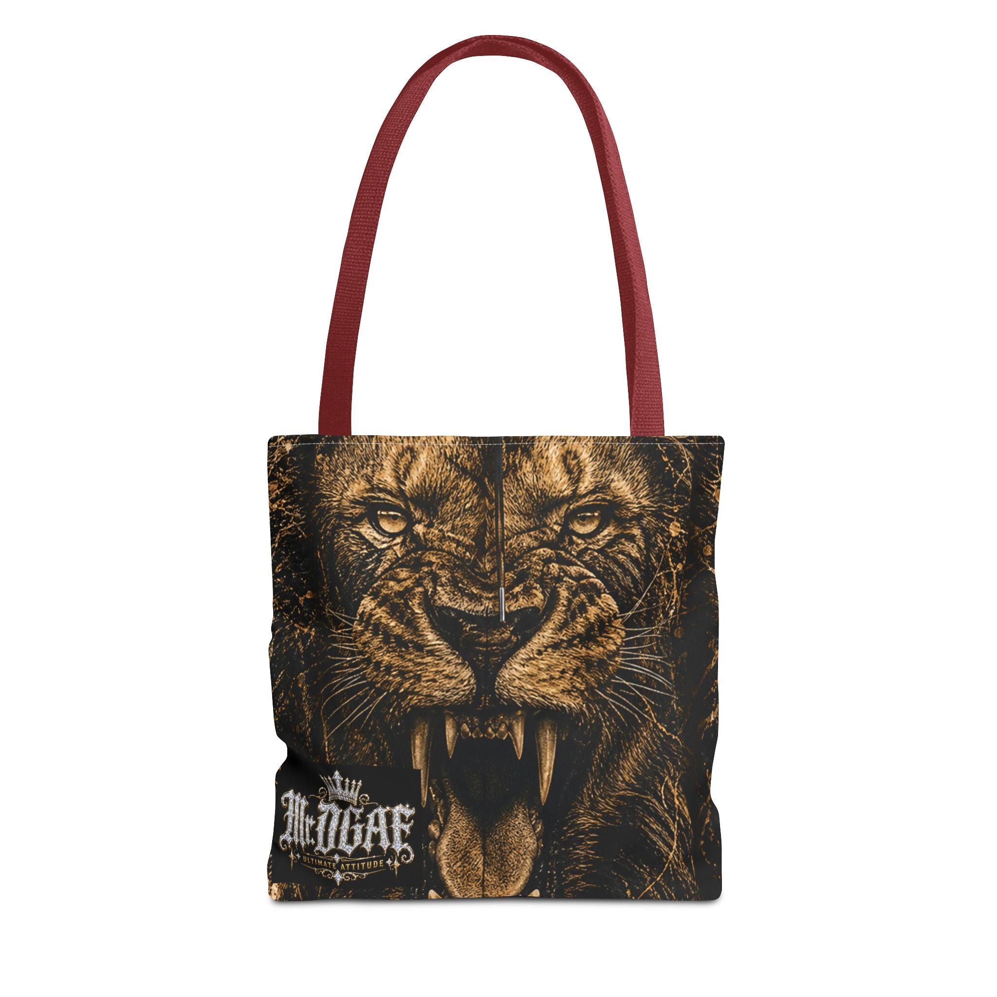 Roaring Lion Tote Bag – Vintage Fierce Animal Print Everyday Tote