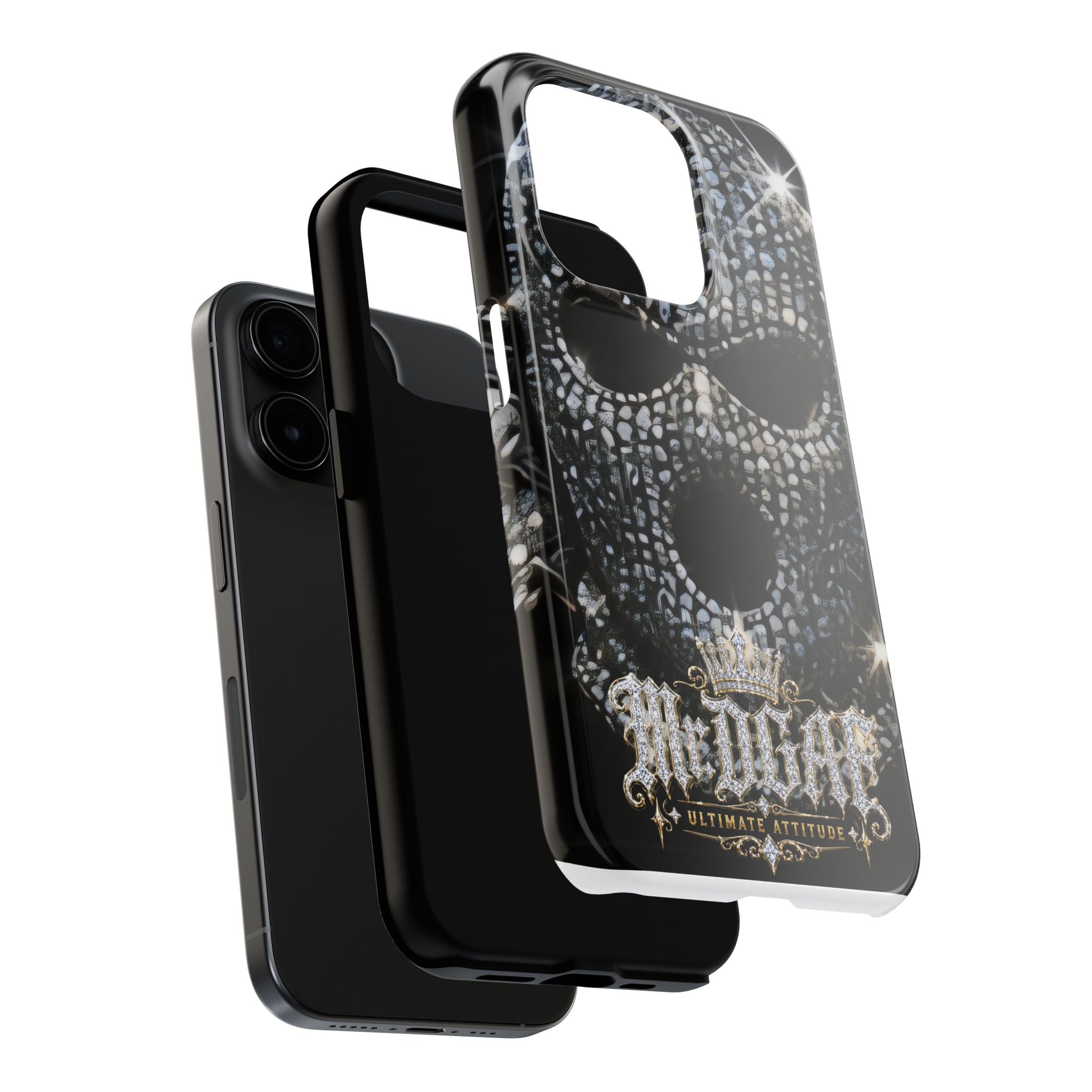 Skull Rhinestone Tough Phone Case — "Outlaw" Ultimate Attitude