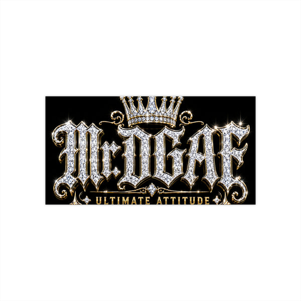 Mr. DGAE Bumper Sticker — Sparkling Crown "Ultimate Attitude" Car Decal - mrdgaf.shop