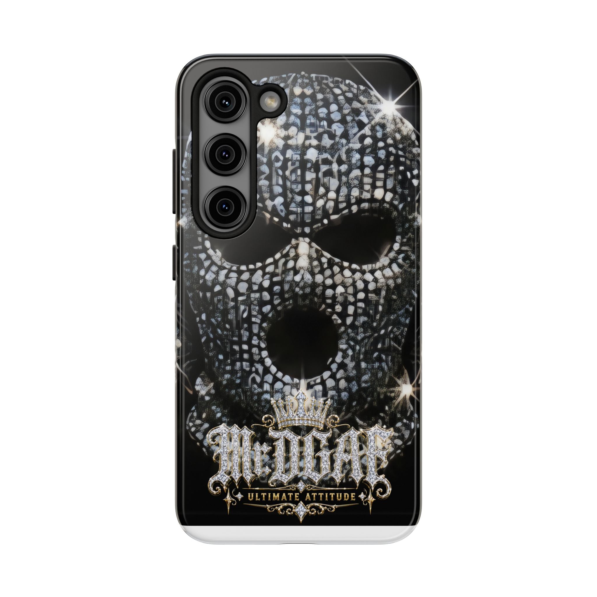 Skull Rhinestone Tough Phone Case — "Outlaw" Ultimate Attitude
