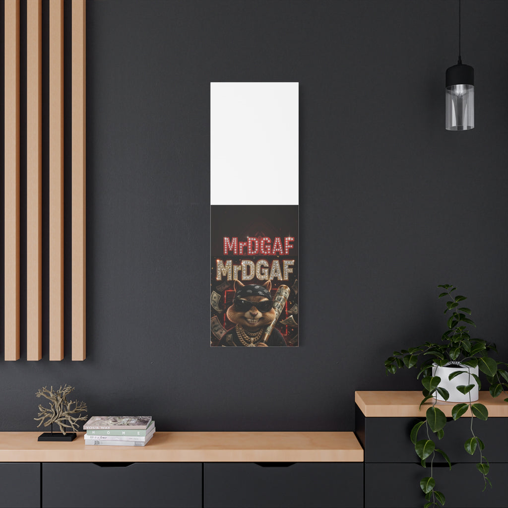 Dark Cardinal Bunny Canvas Print — Gothic Rabbit Wall Art