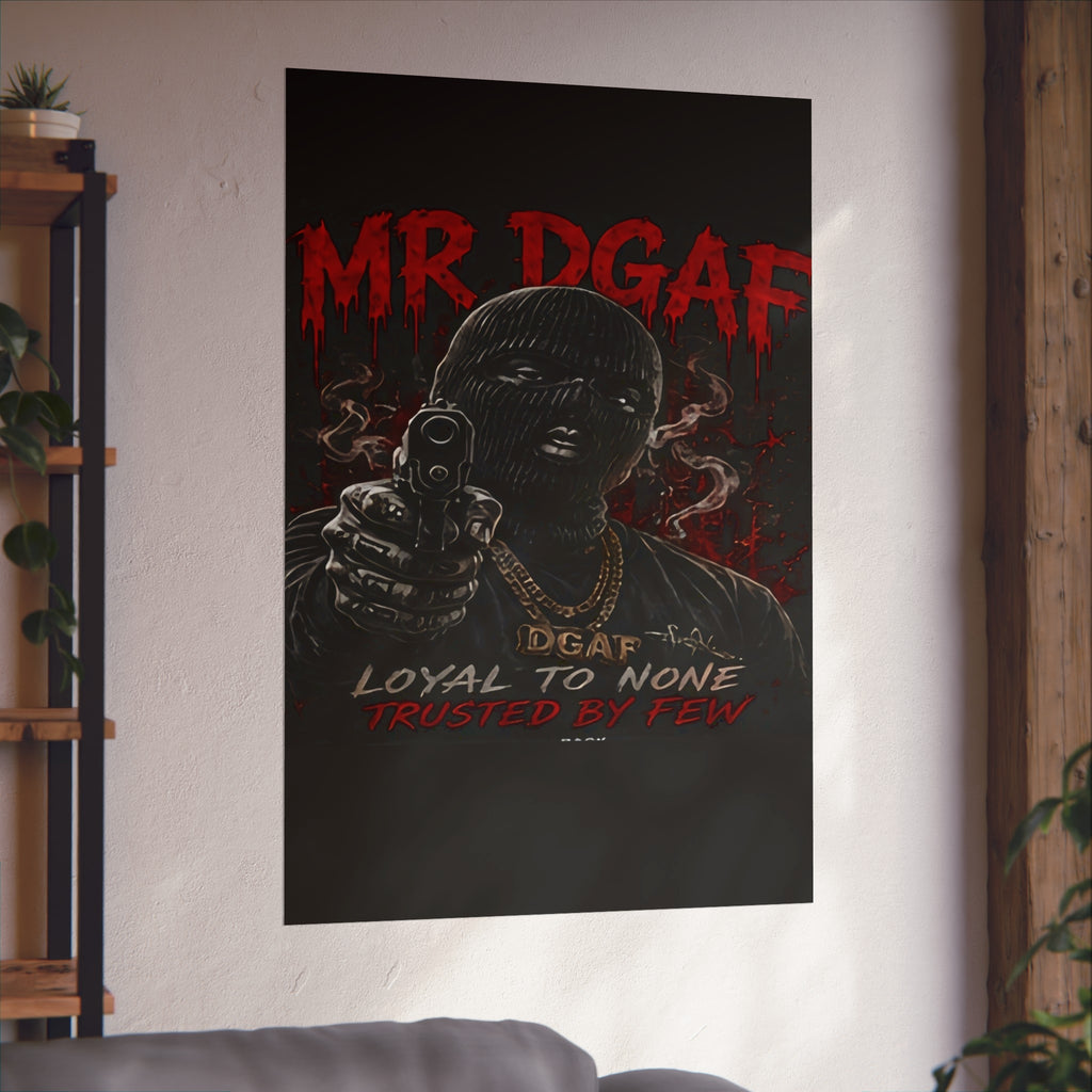 Fine Art Poster — 'Loyal to None' Masked Gunman Dark Urban Art Print