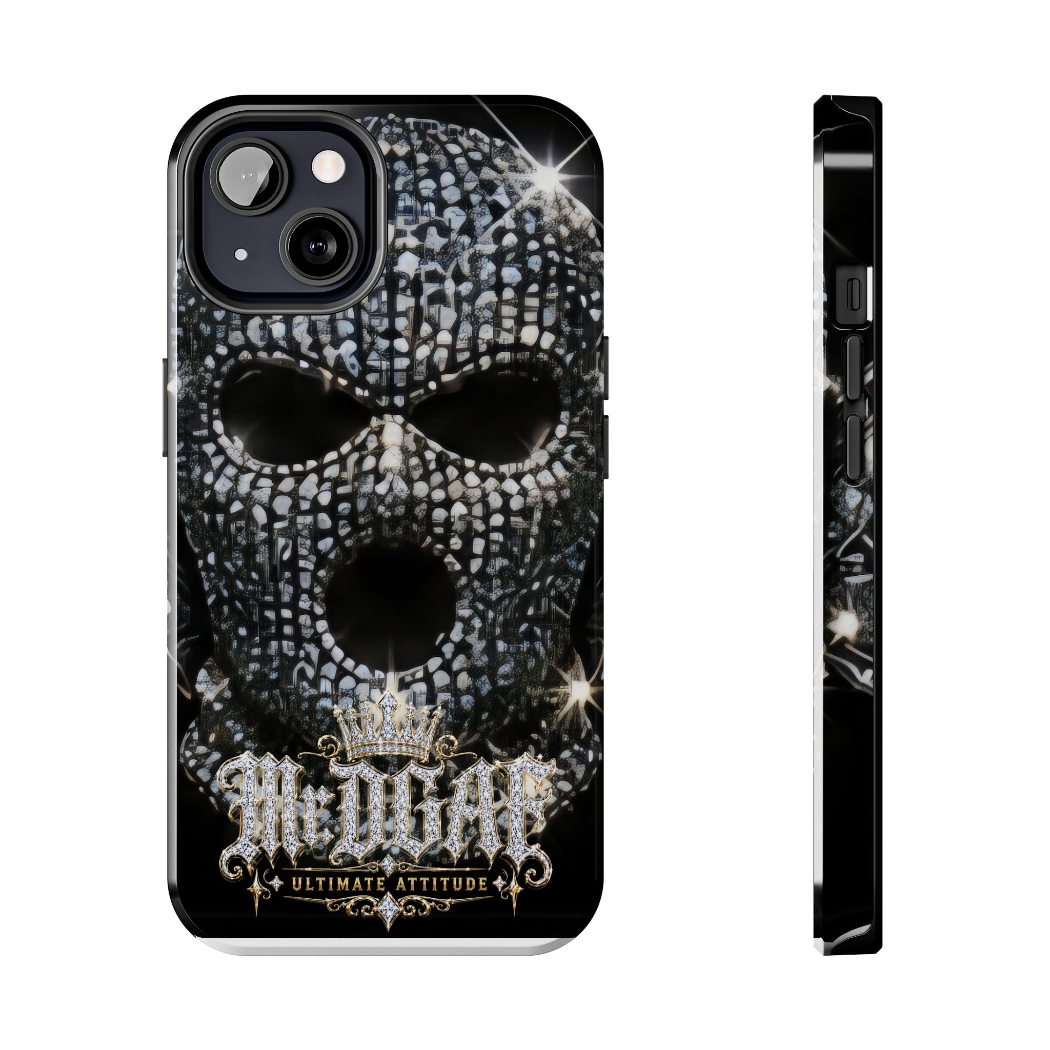 Skull Rhinestone Tough Phone Case — "Outlaw" Ultimate Attitude