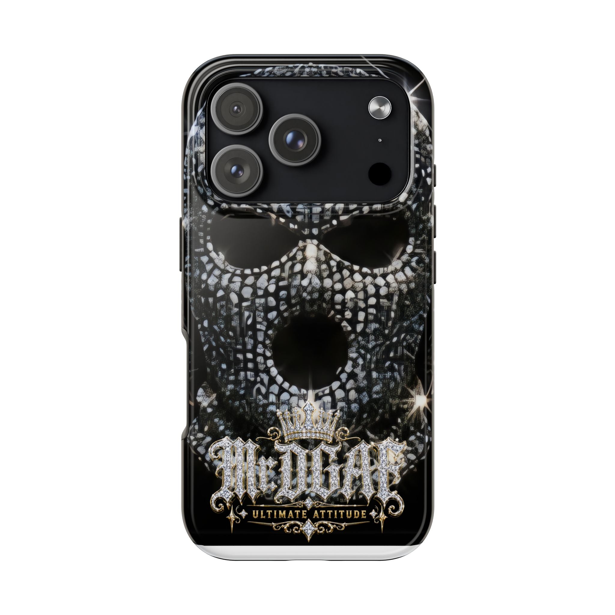 Skull Rhinestone Tough Phone Case — "Outlaw" Ultimate Attitude