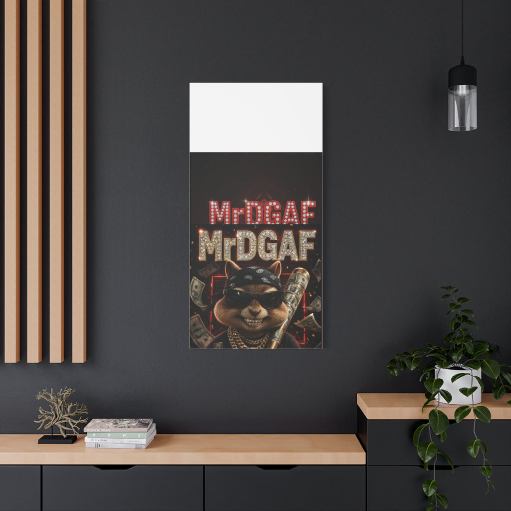 Dark Cardinal Bunny Canvas Print — Gothic Rabbit Wall Art