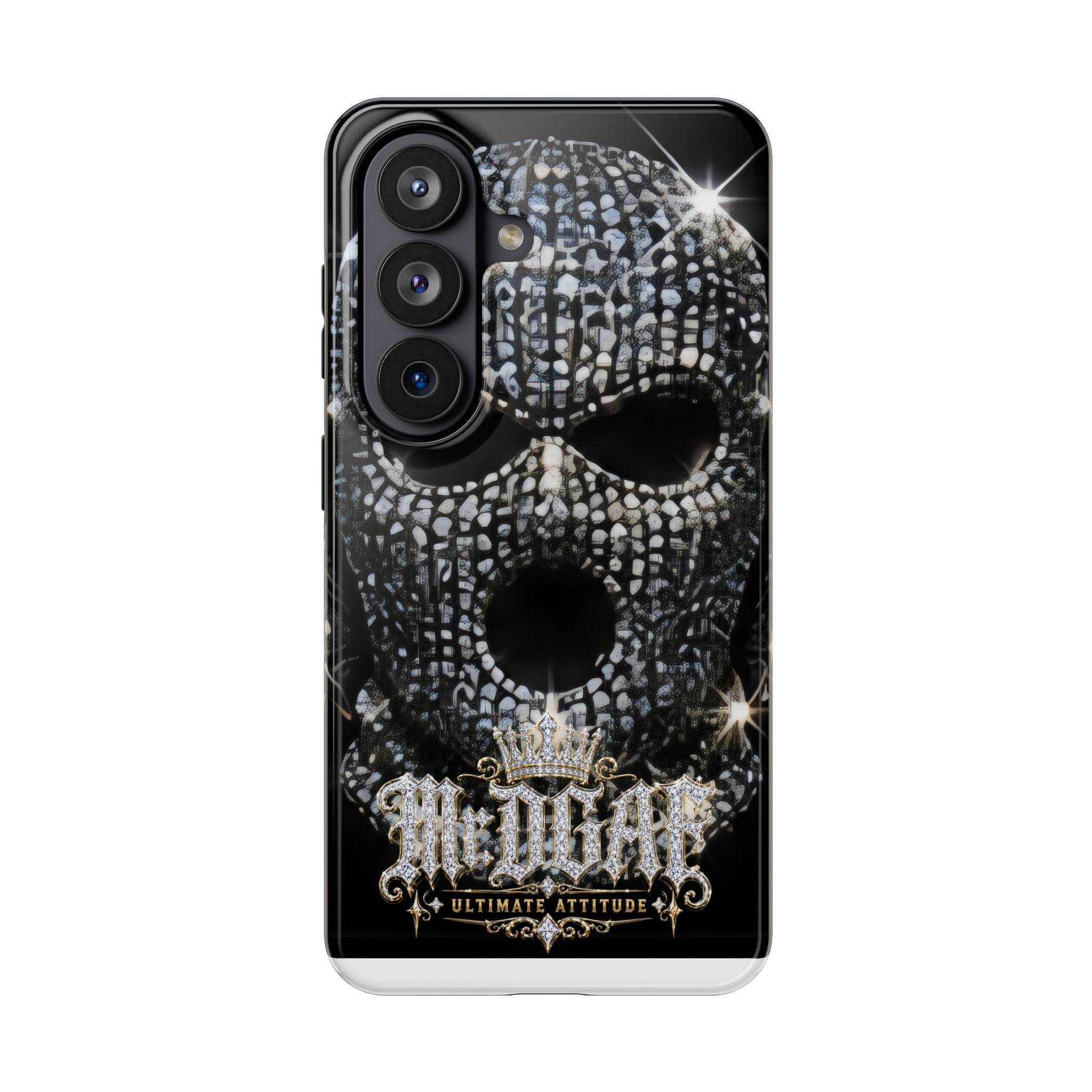Skull Rhinestone Tough Phone Case — "Outlaw" Ultimate Attitude