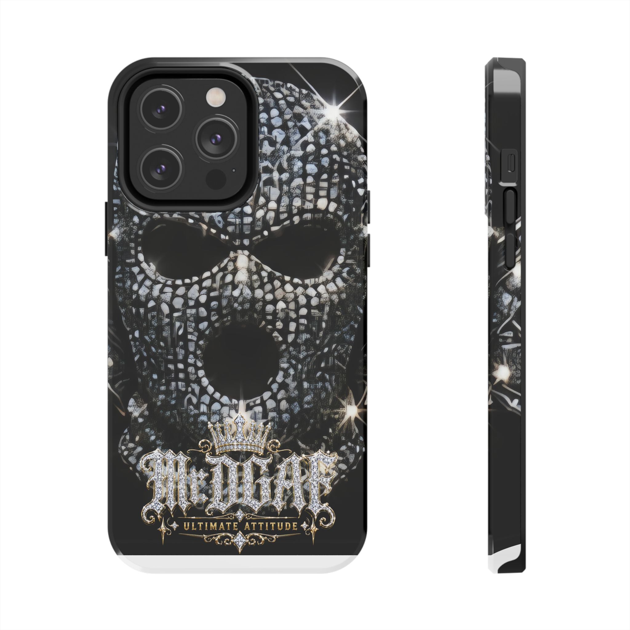 Skull Rhinestone Tough Phone Case — "Outlaw" Ultimate Attitude